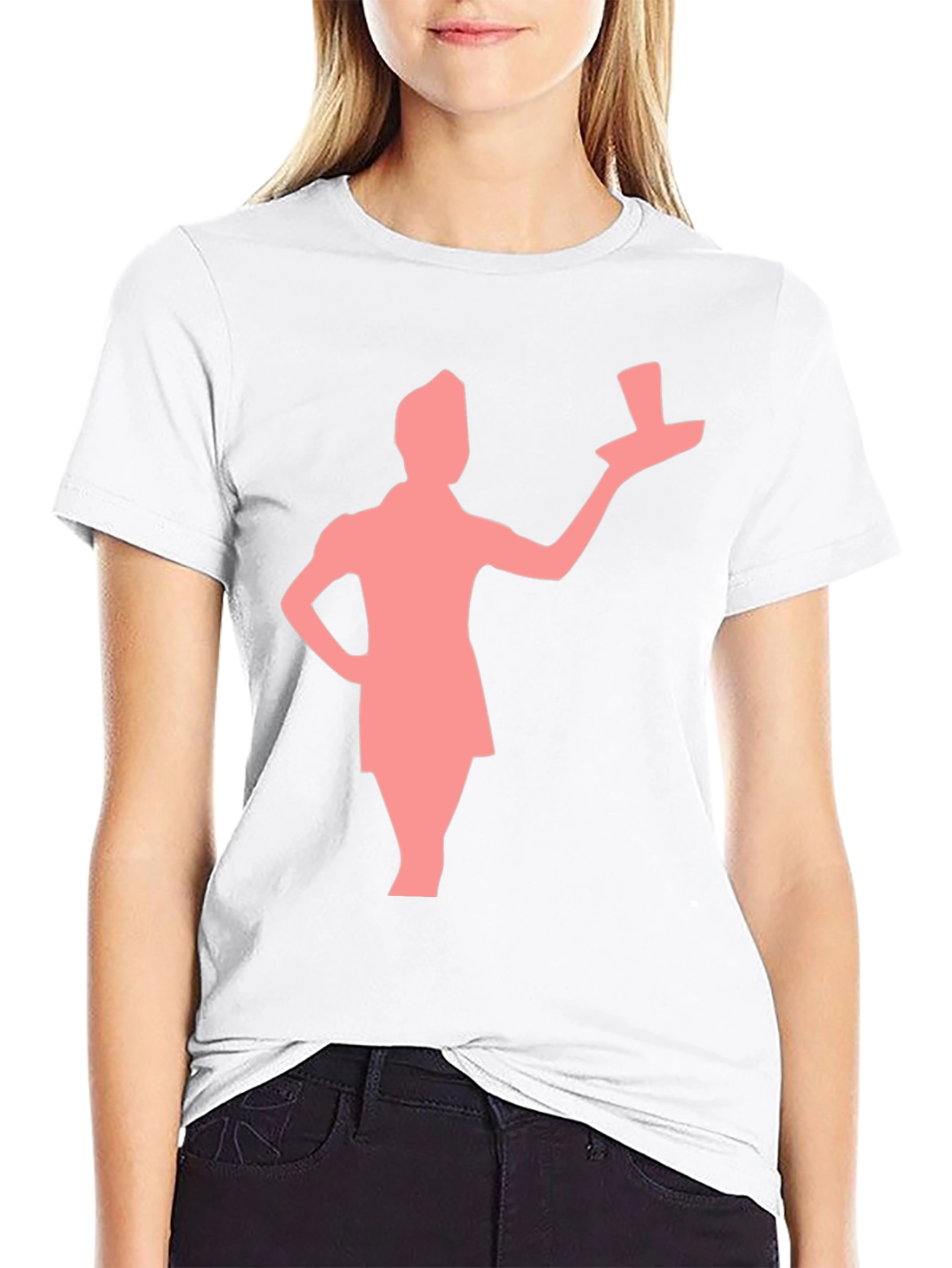 Retro Waiter Graphic Tee - Black