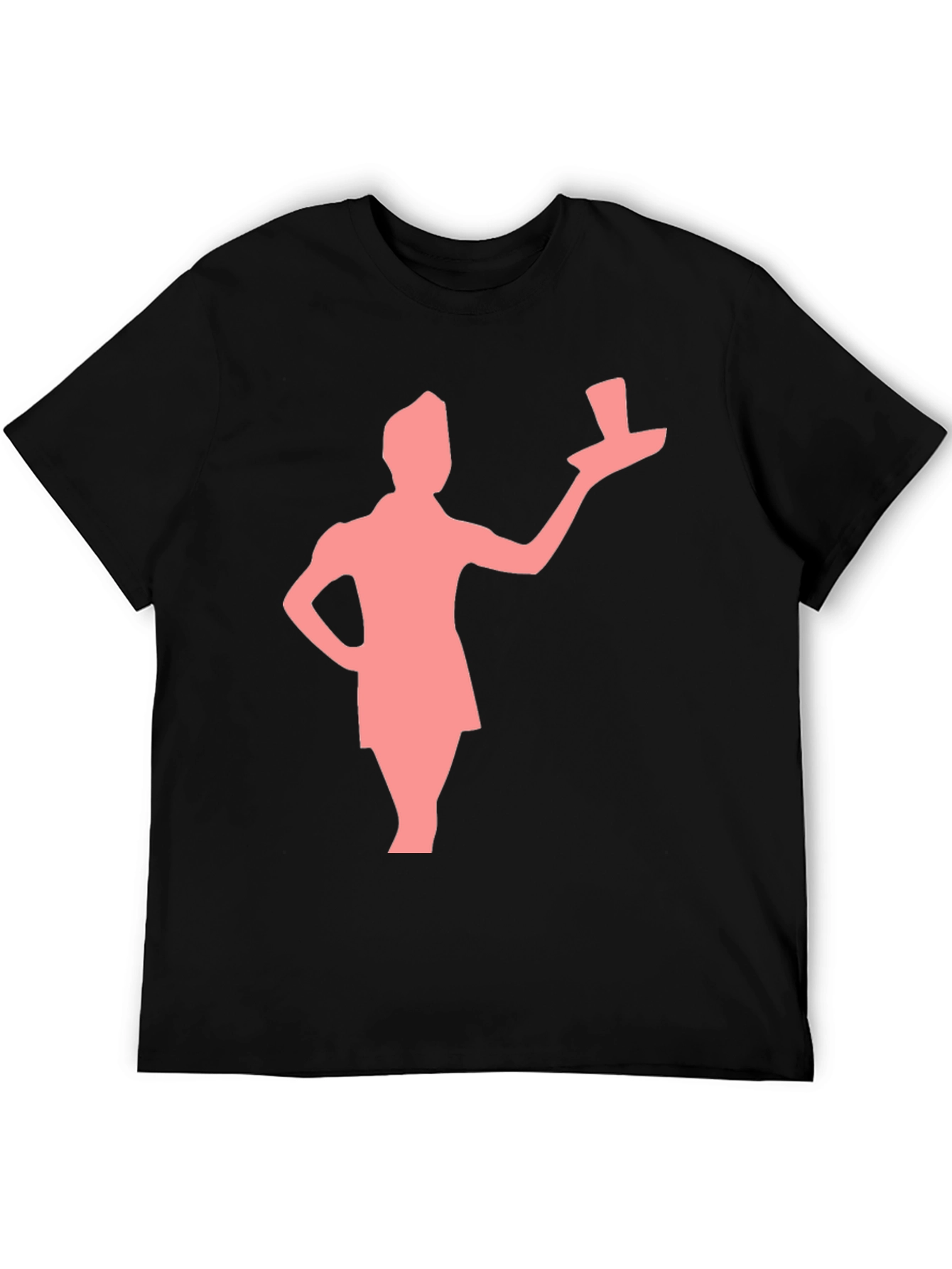 Retro Waiter Graphic Tee - Black