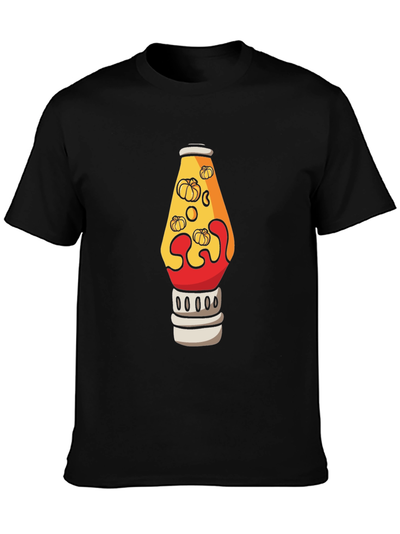 Pumpkin Lava Lamp Graphic Tee - Halloween Shirt