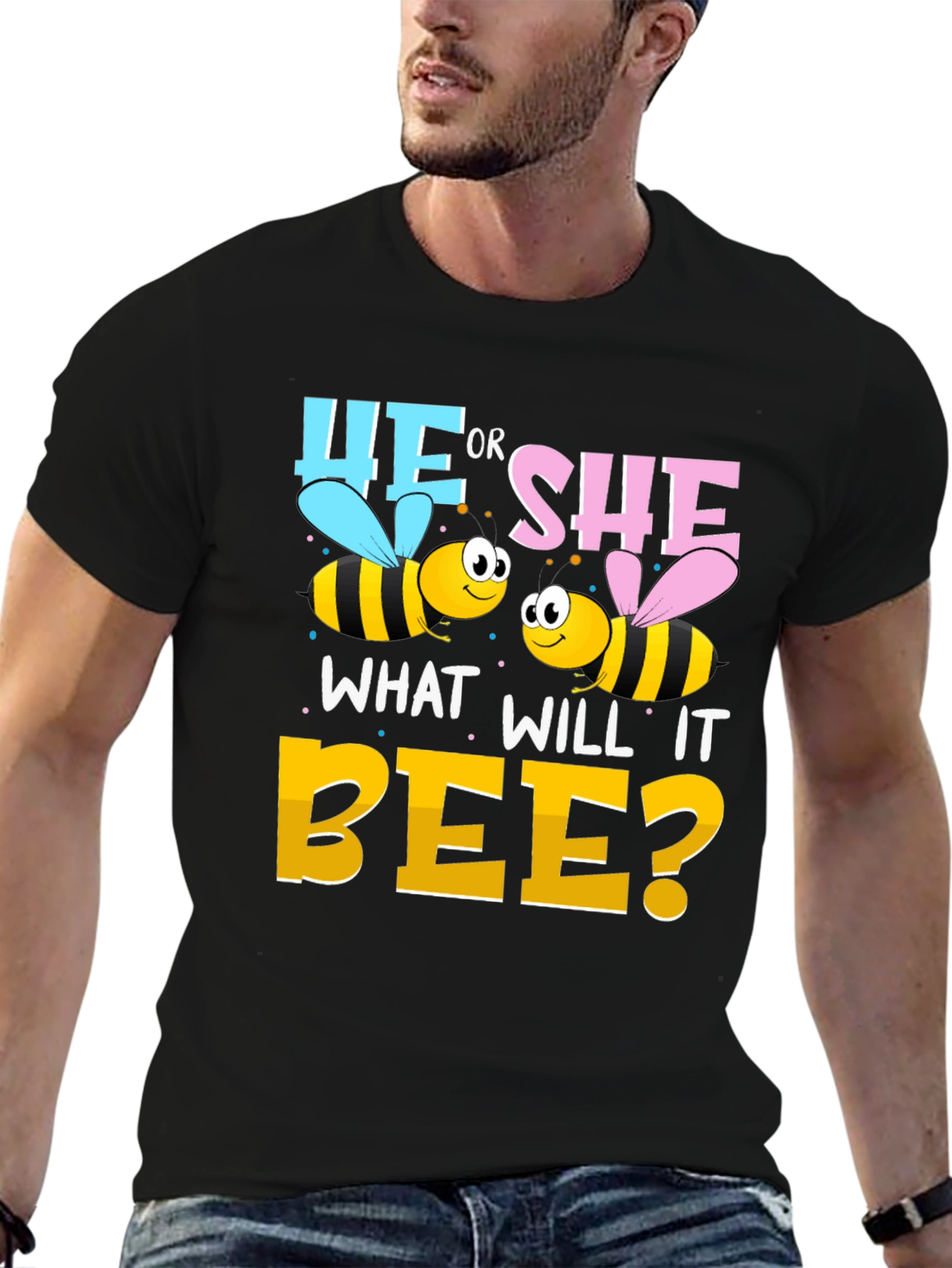 He or She Bee Gender Reveal T-Shirt