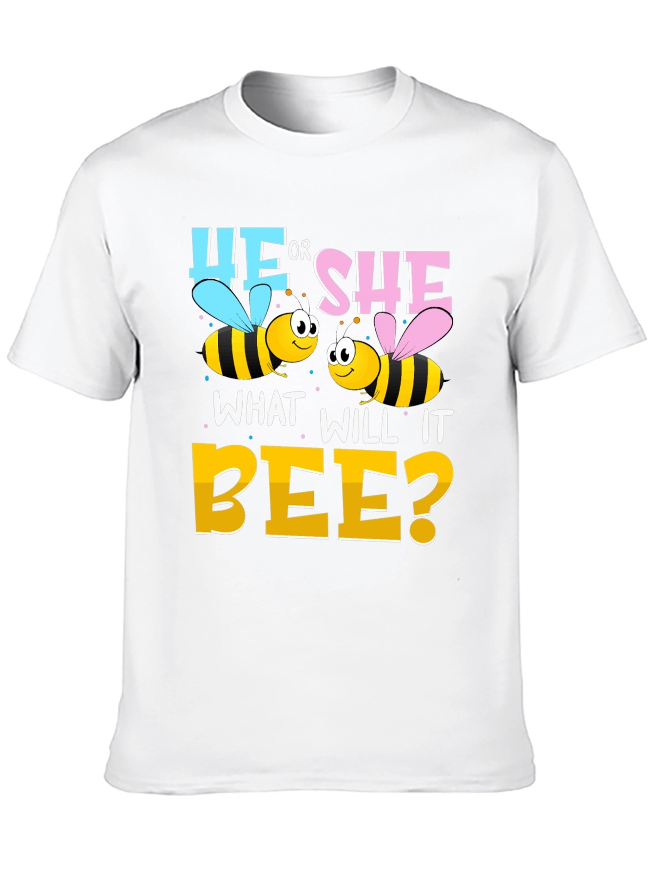 He or She Bee Gender Reveal T-Shirt