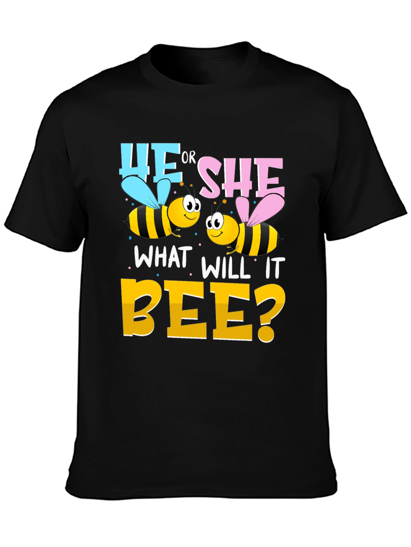 He or She Bee Gender Reveal T-Shirt