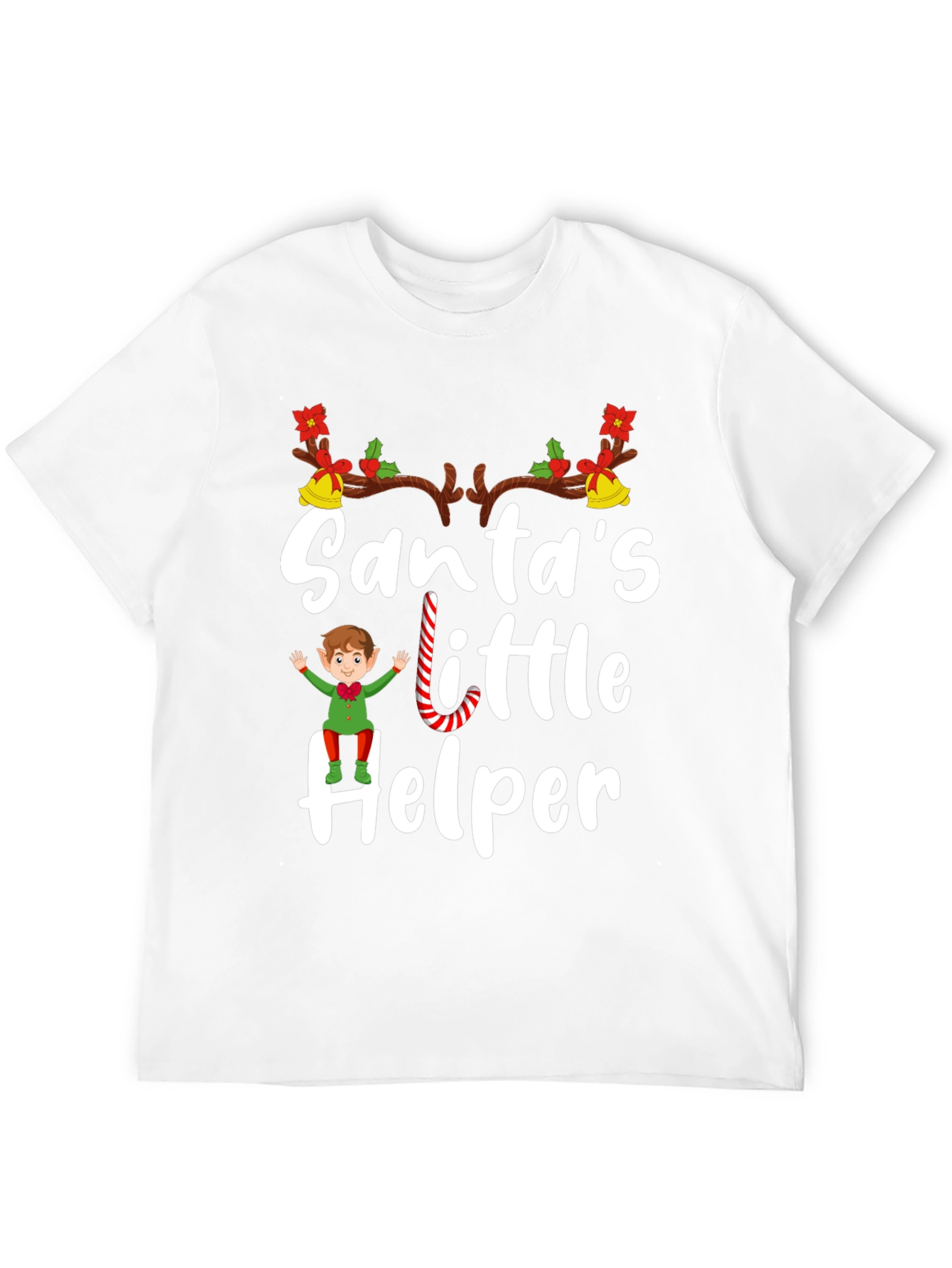 Santas Little Helper Holiday T-Shirt