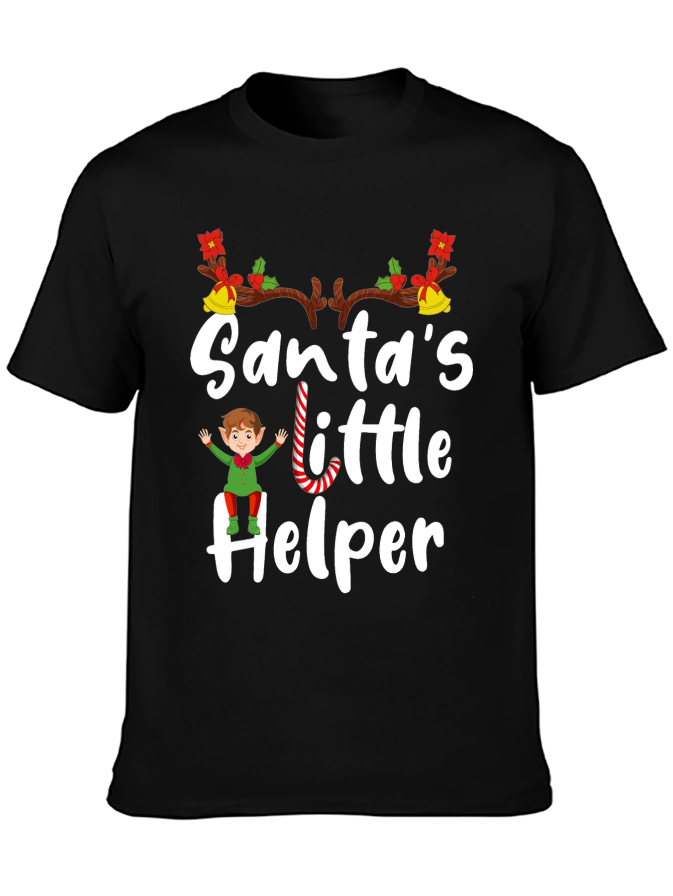 Santas Little Helper Holiday T-Shirt