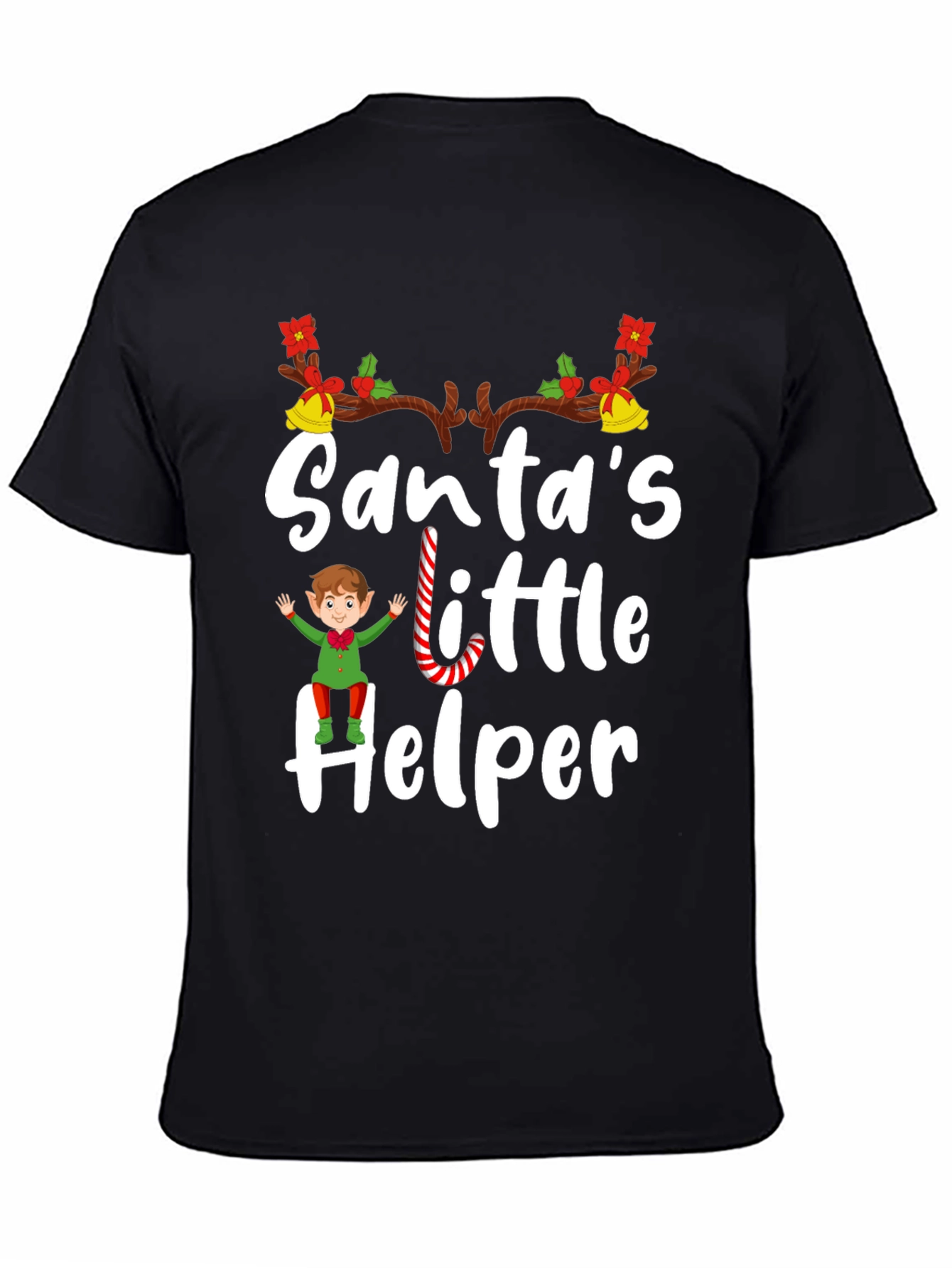 Santas Little Helper Holiday T-Shirt