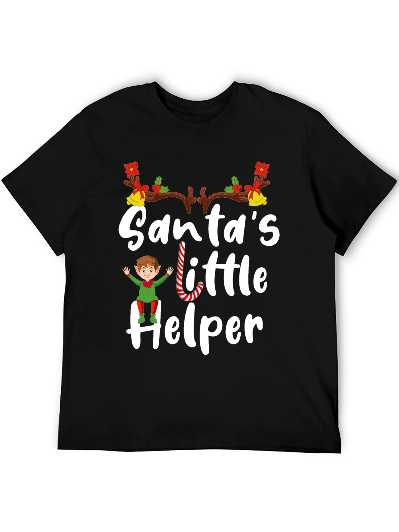 Santas Little Helper Holiday T-Shirt
