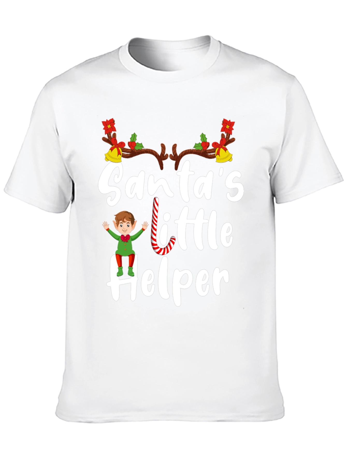 Santas Little Helper Holiday T-Shirt