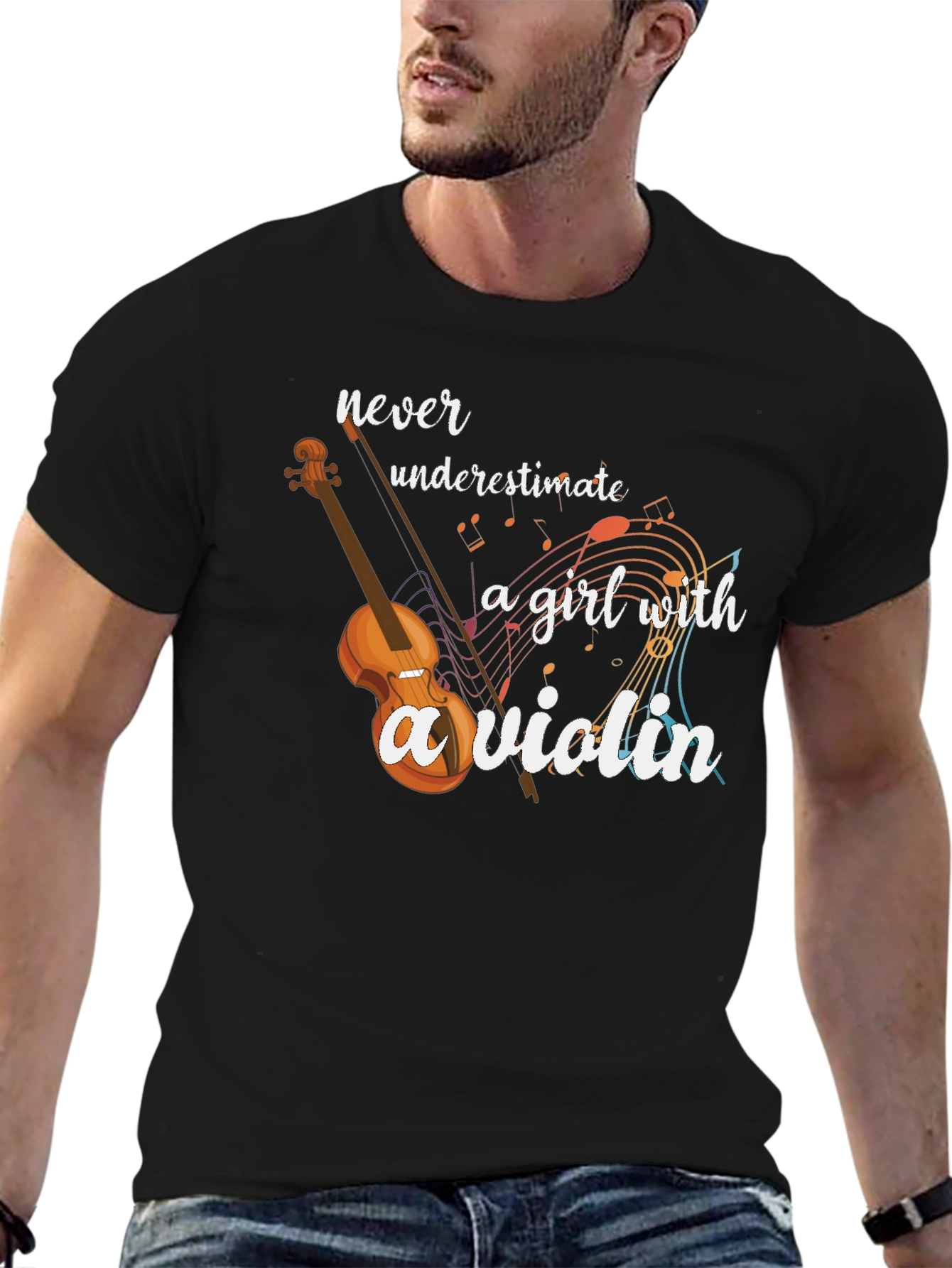 Violin Girl Graphic Tee