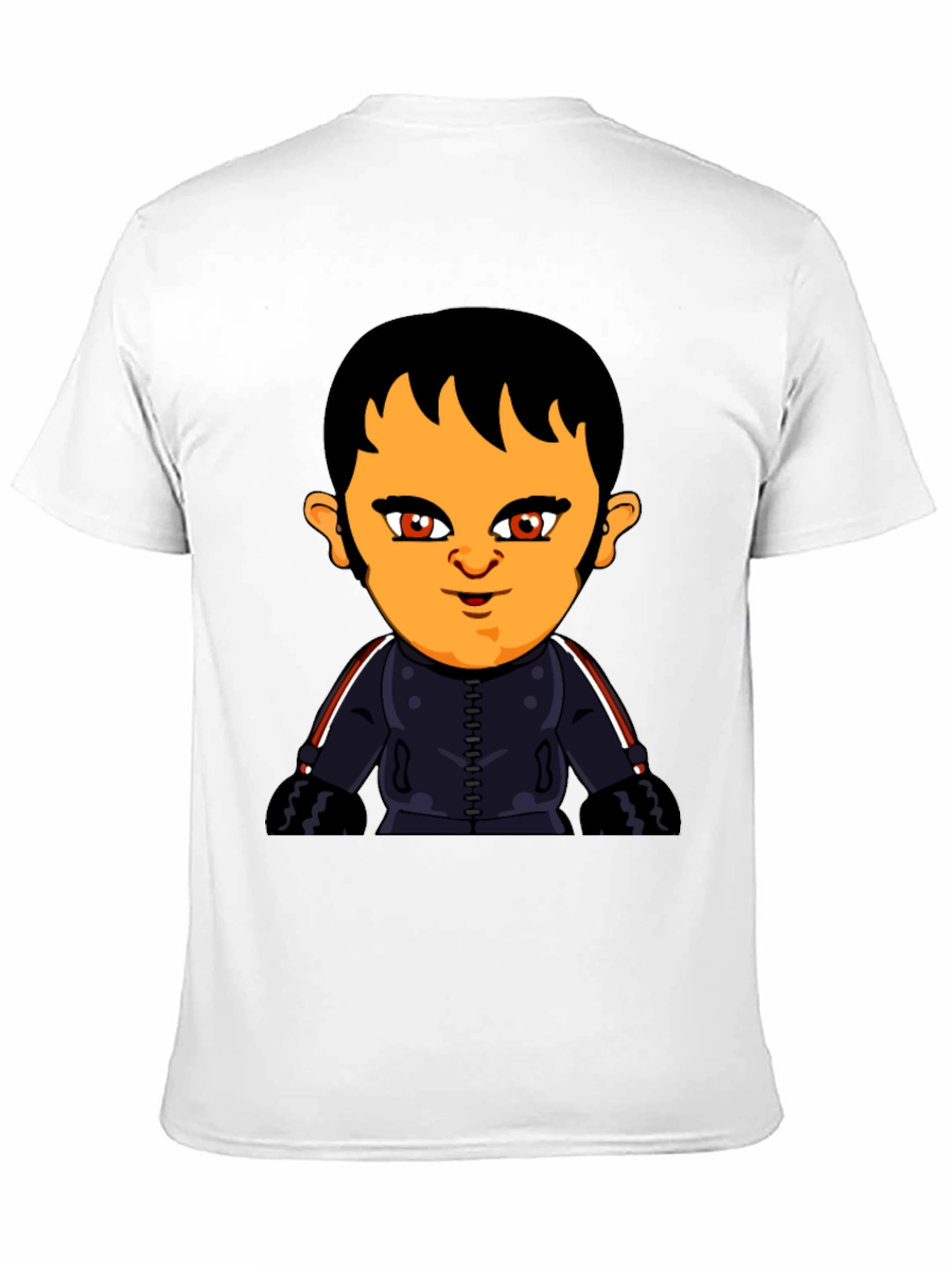 Cartoon Character Graphic T-Shirt - Black