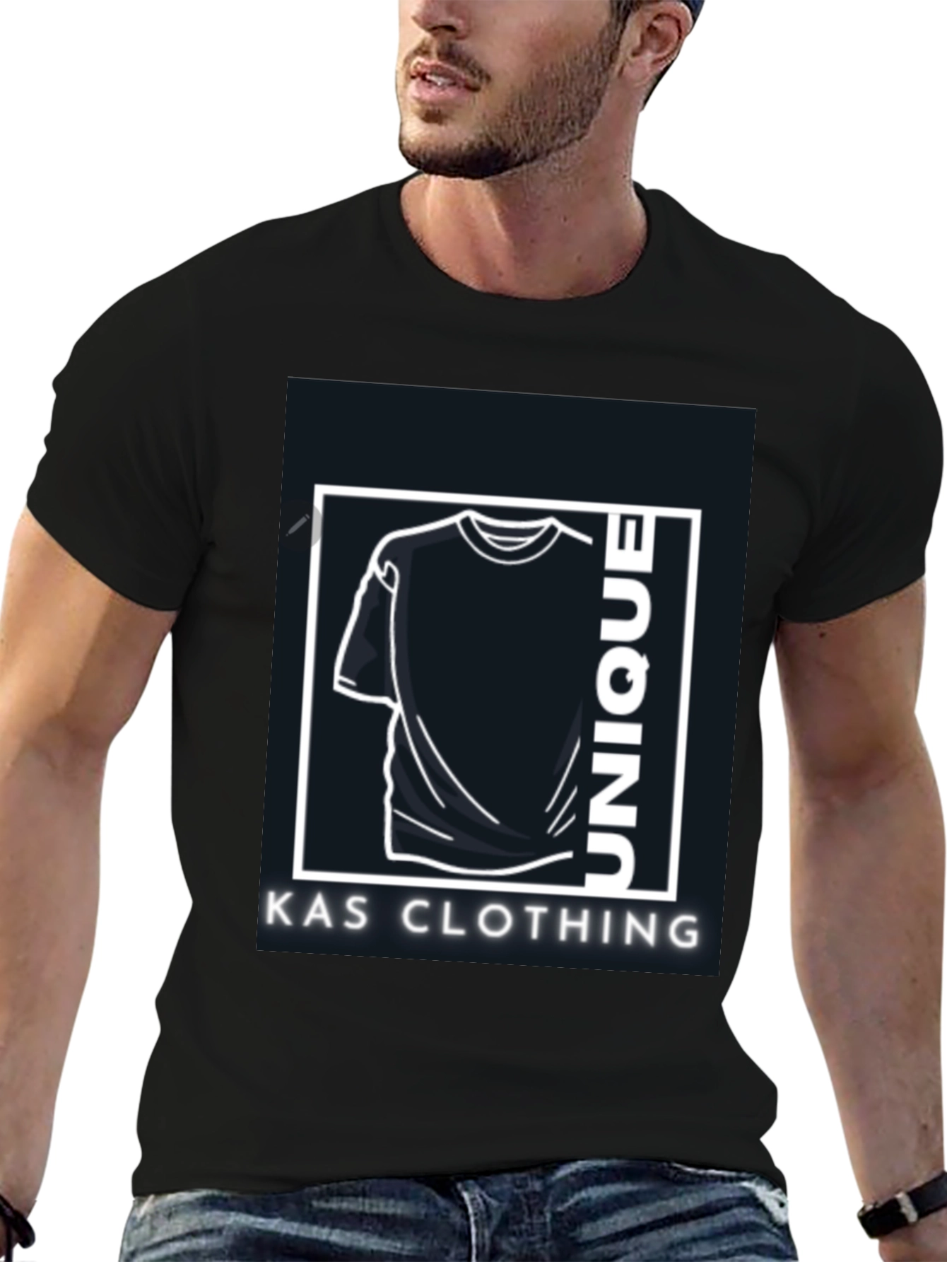 Unique KAS Clothing Black Graphic Tee