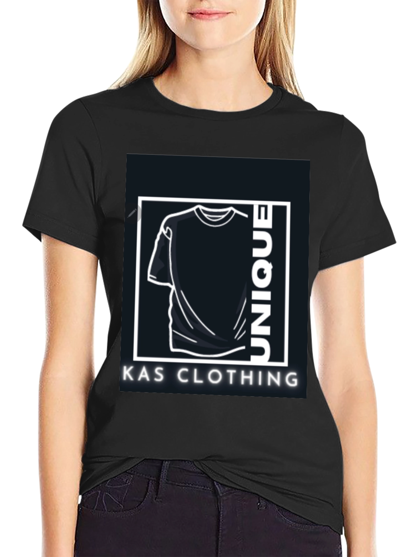 Unique KAS Clothing Black Graphic Tee