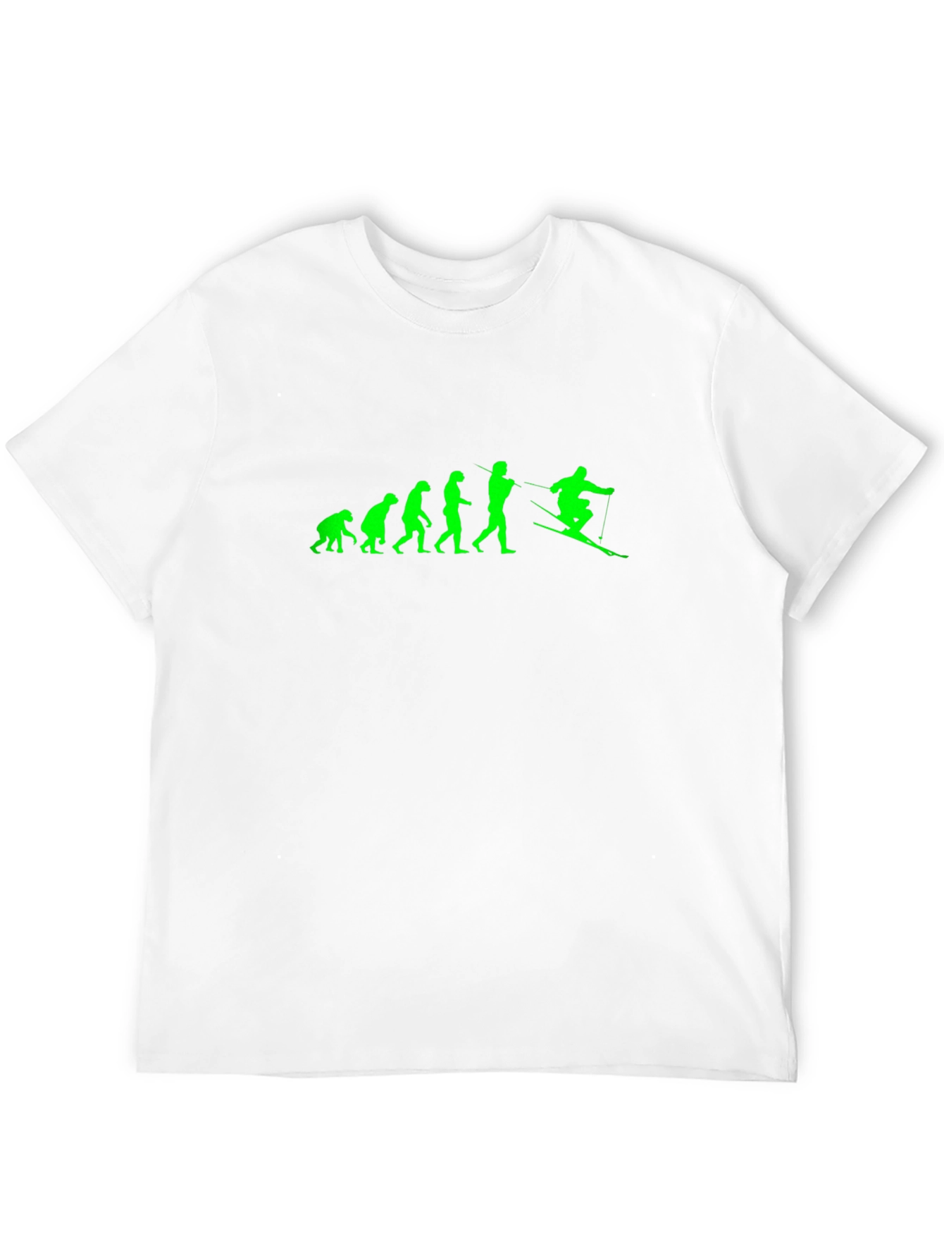 Evolution of Skiing Graphic T-Shirt