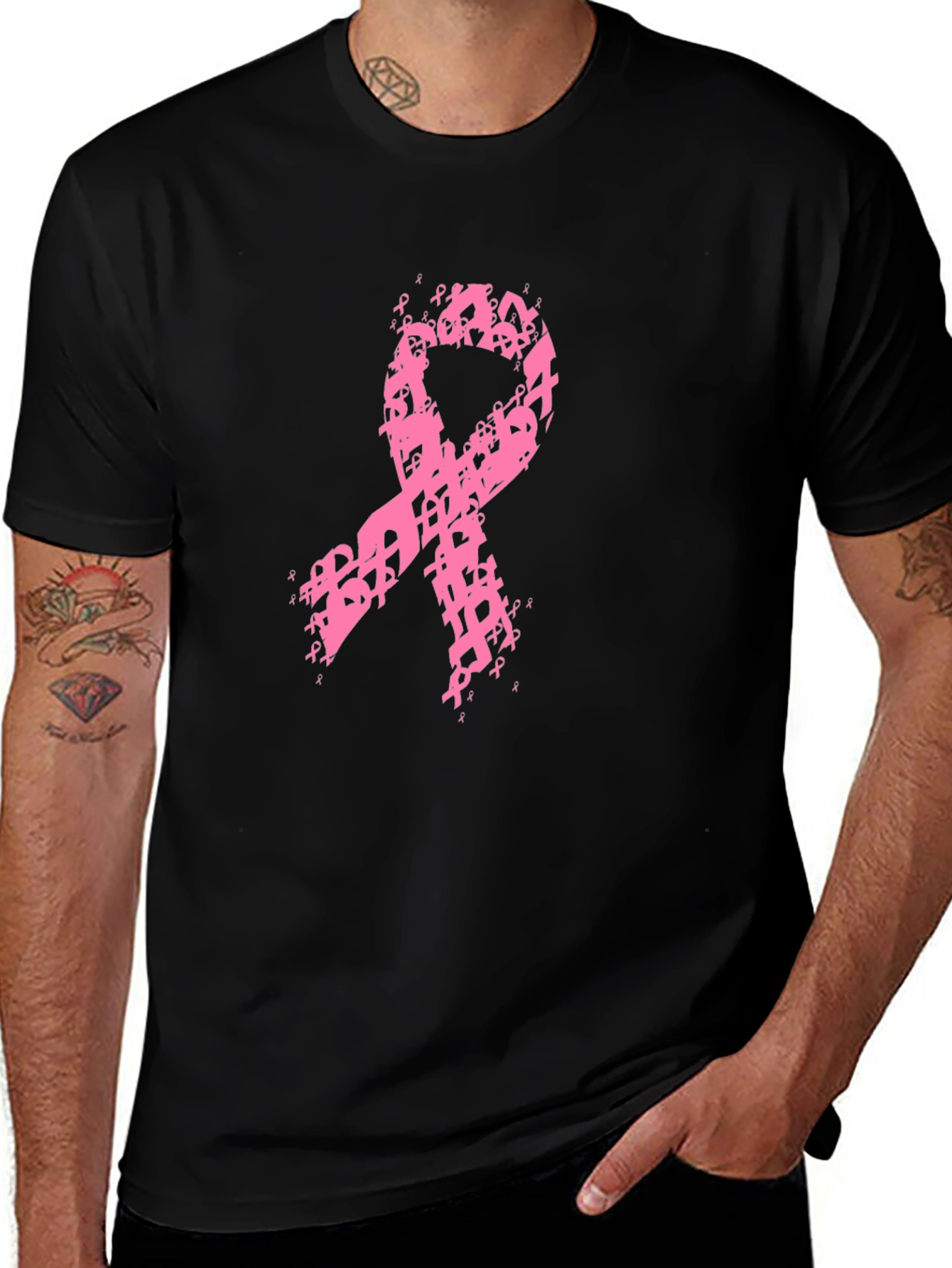 Pink Ribbon Breast Cancer Awareness Tee