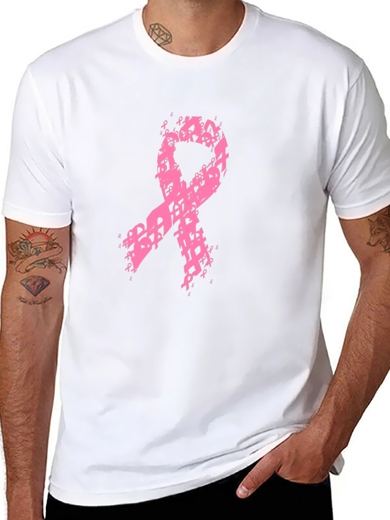Pink Ribbon Breast Cancer Awareness Tee