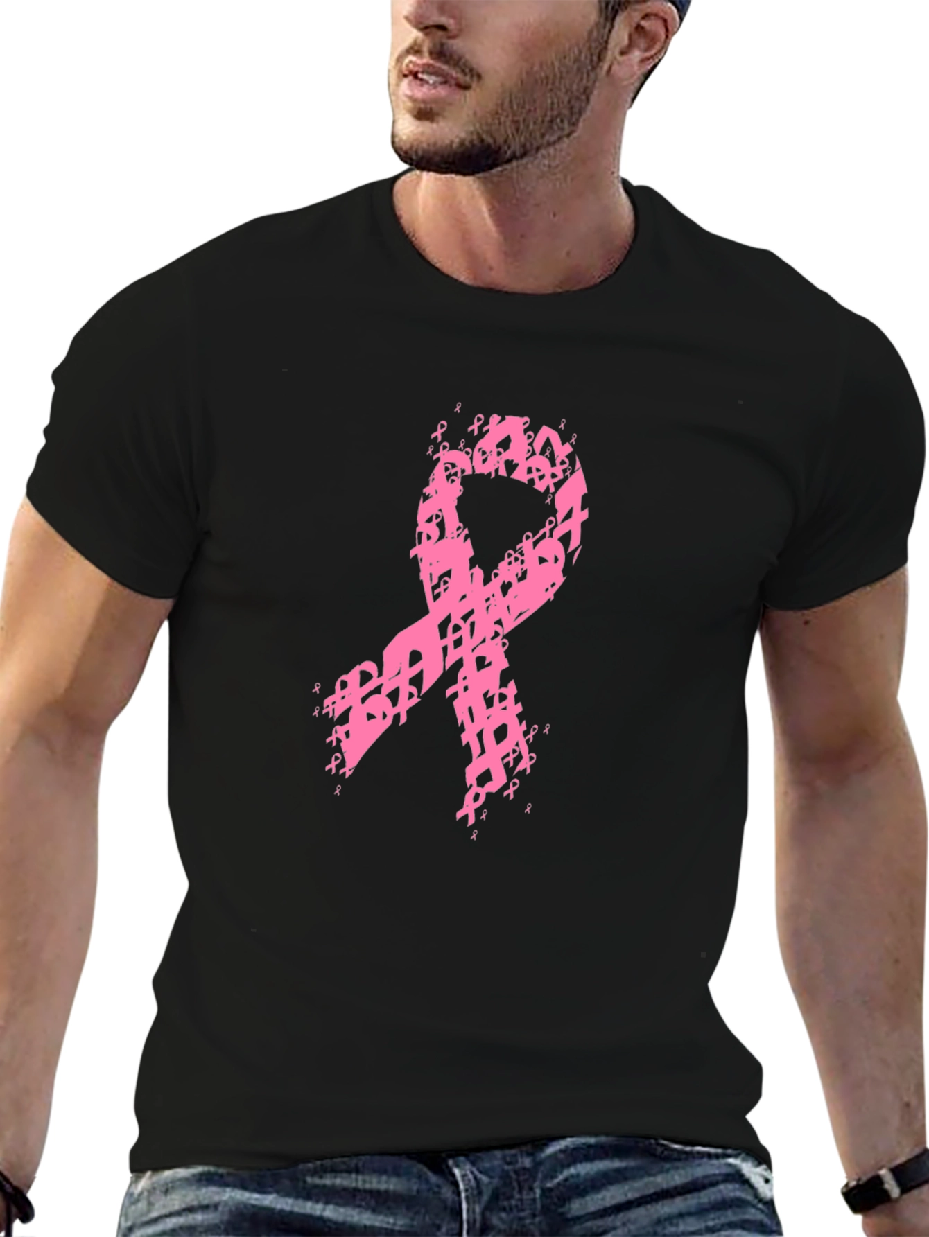 Pink Ribbon Breast Cancer Awareness Tee