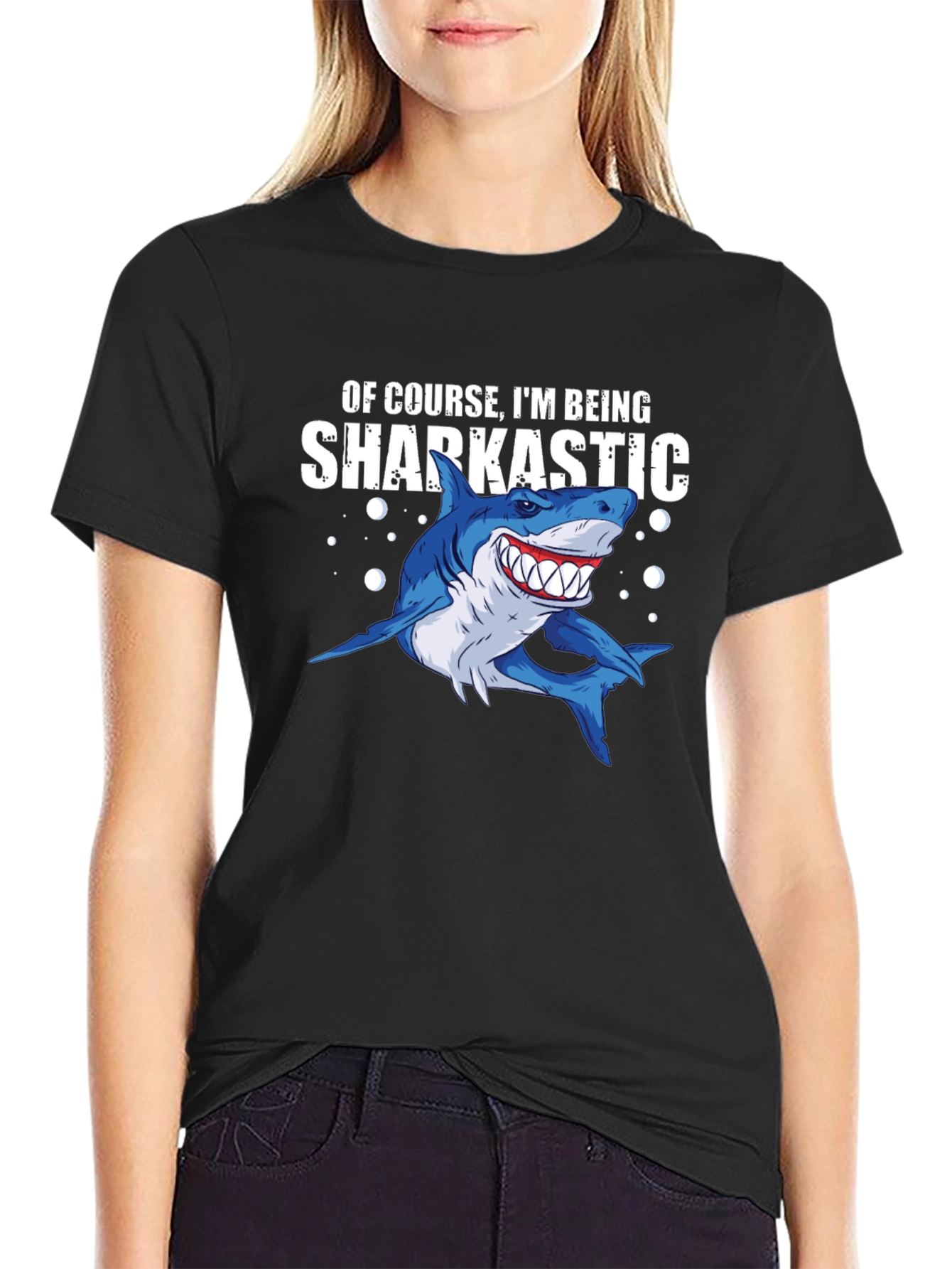 Sharkastic Graphic T-Shirt