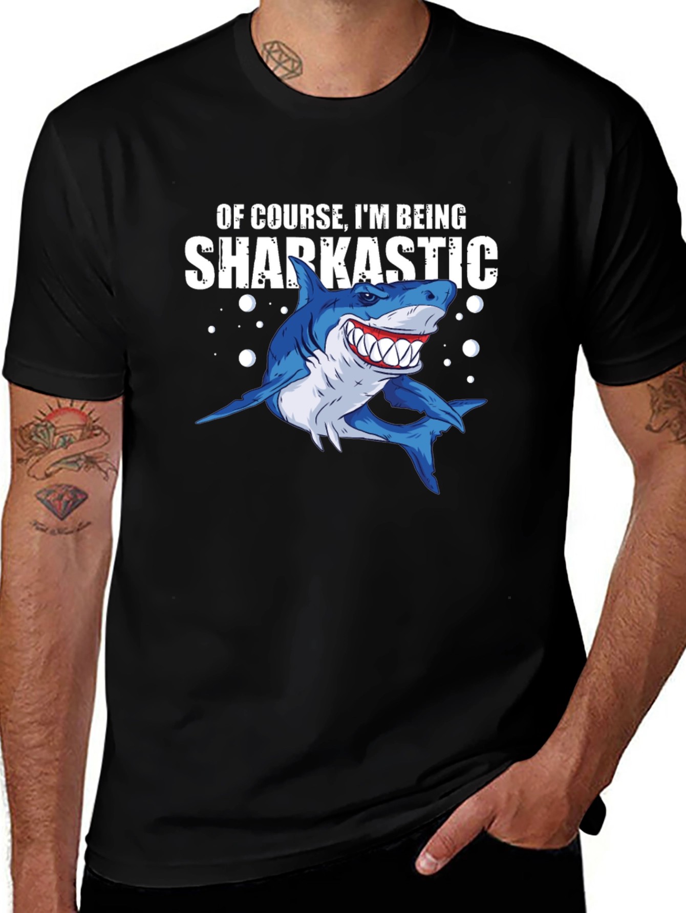Sharkastic Graphic T-Shirt