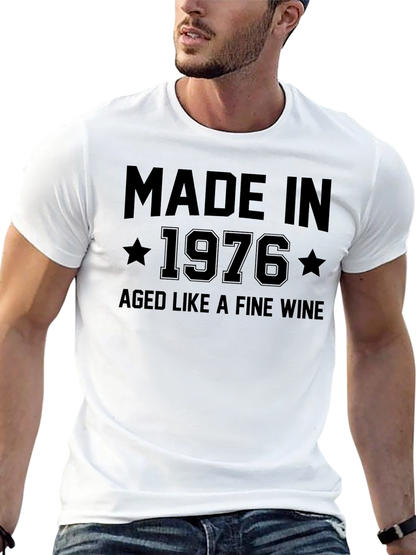 Made in 1976 Aged Like Wine Graphic Tee