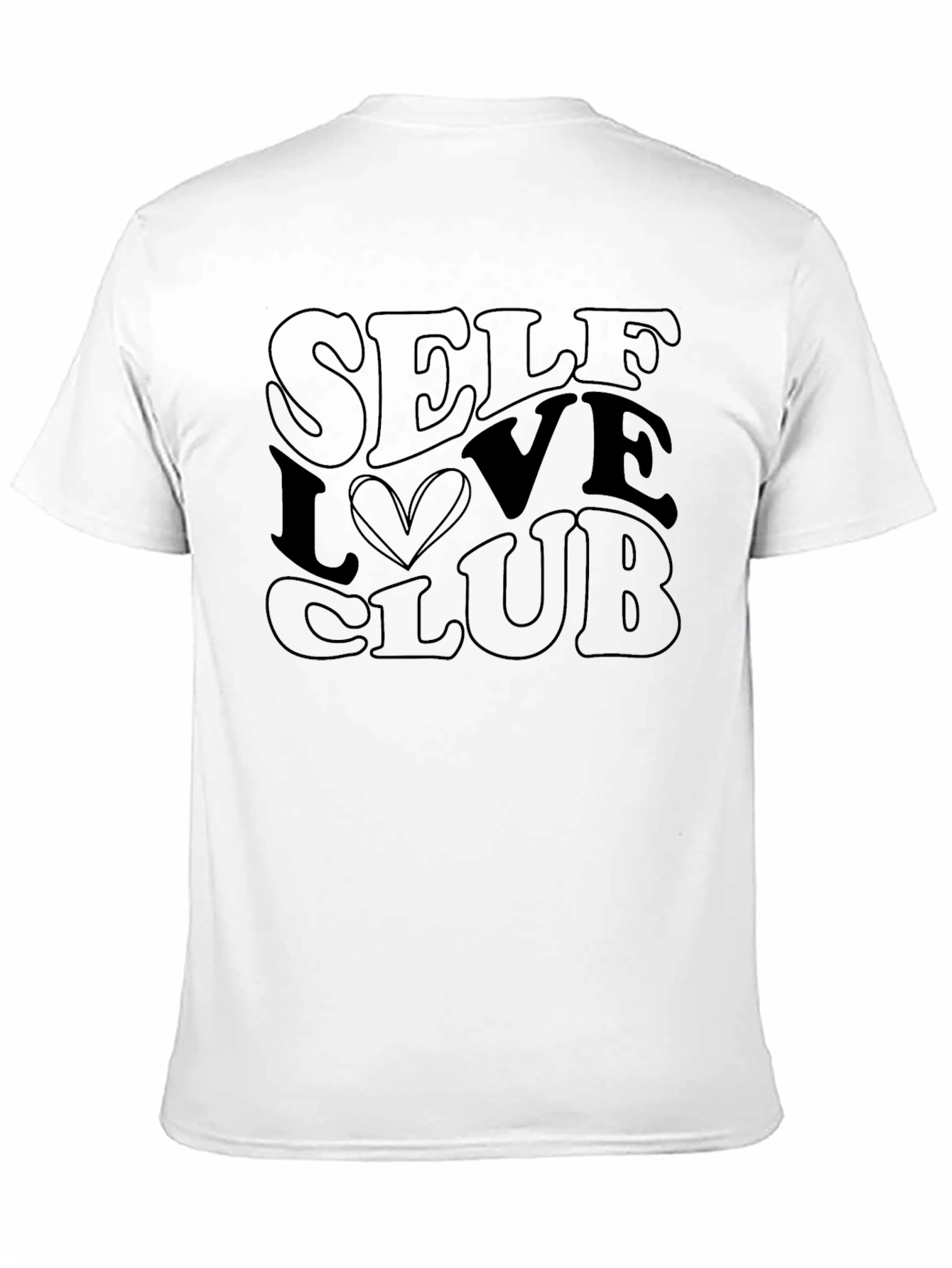 Self Love Club Graphic Tee - Black Casual Shirt