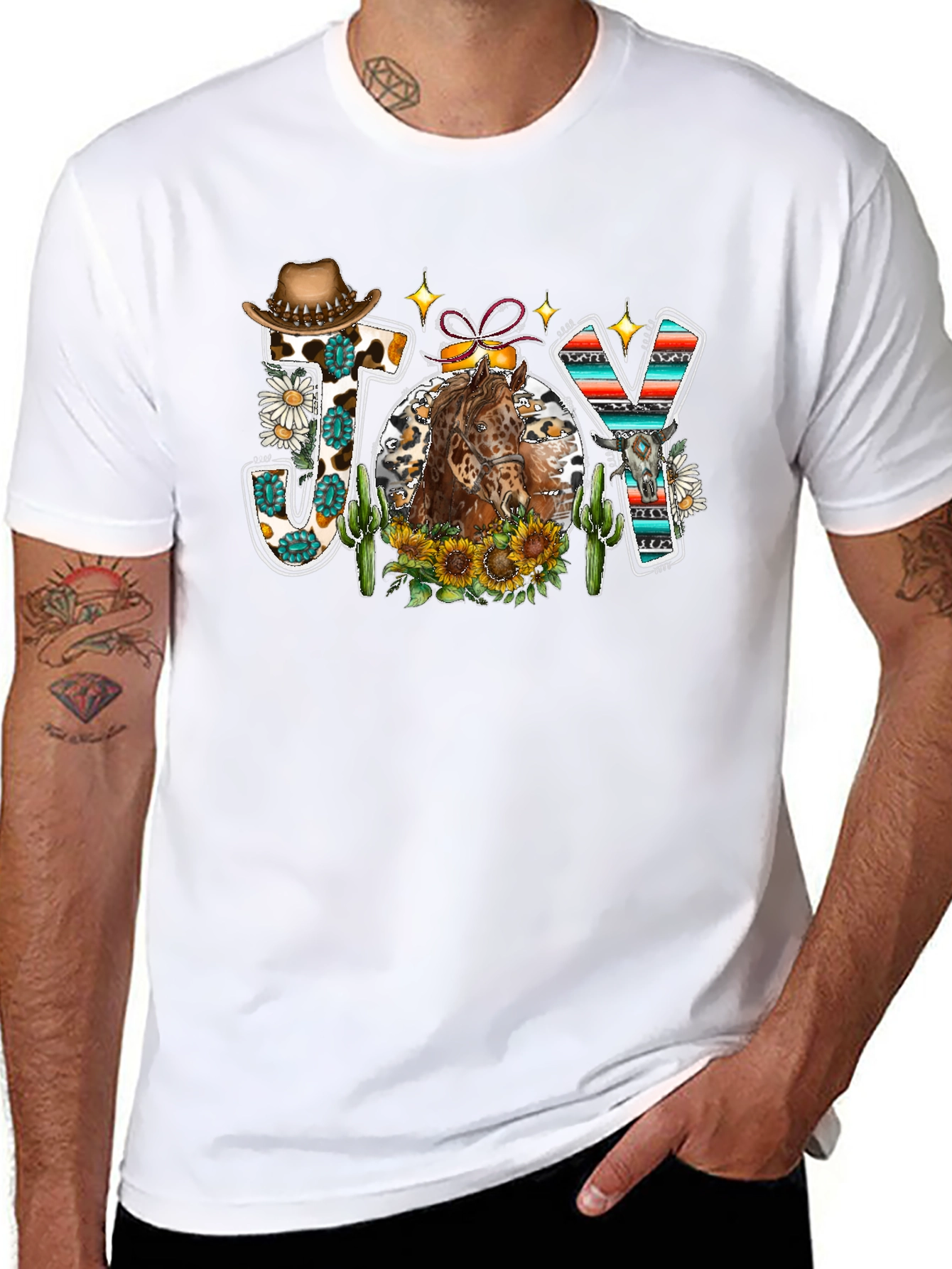Joy Western Horse Graphic Tee