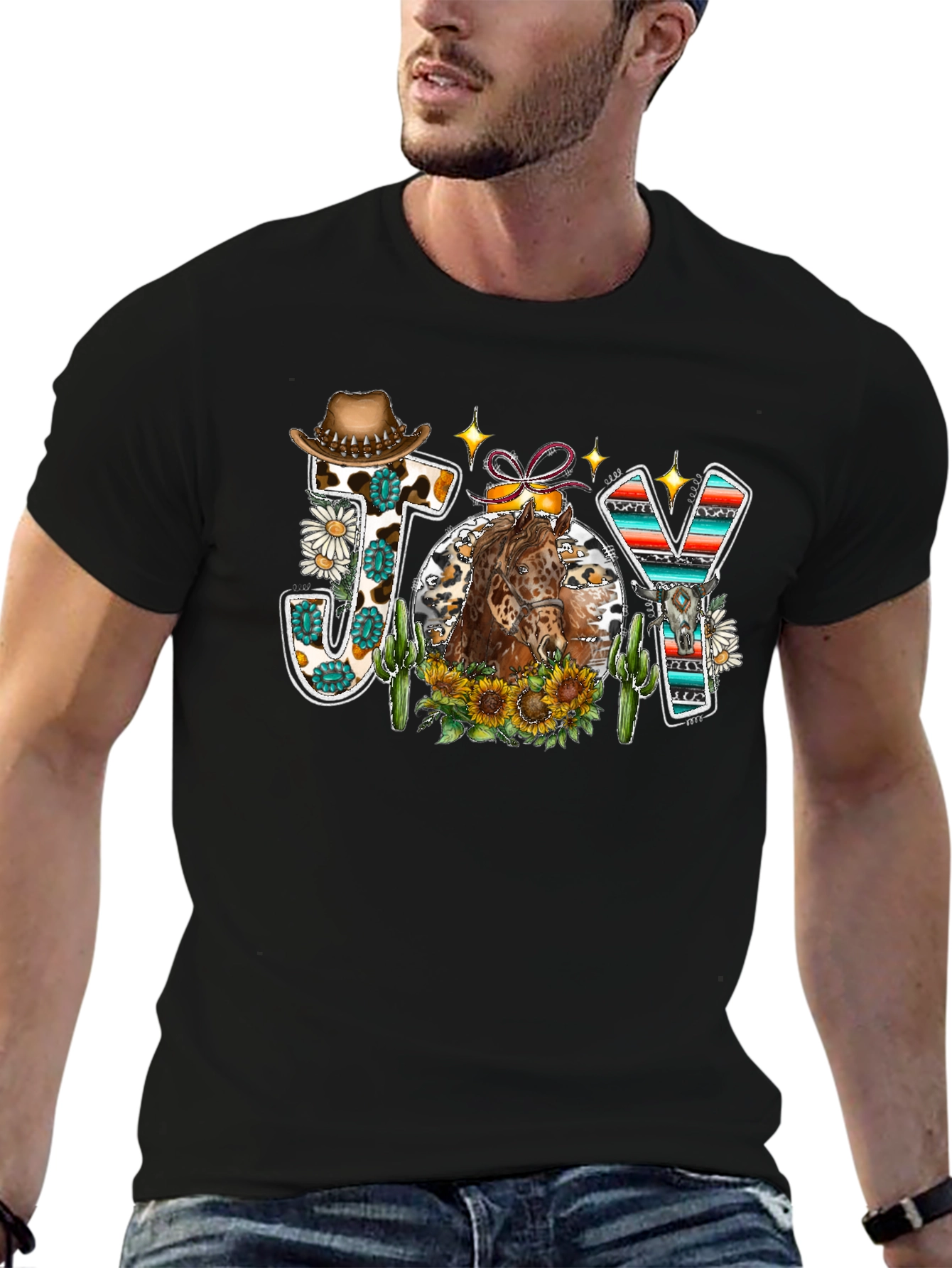 Joy Western Horse Graphic Tee