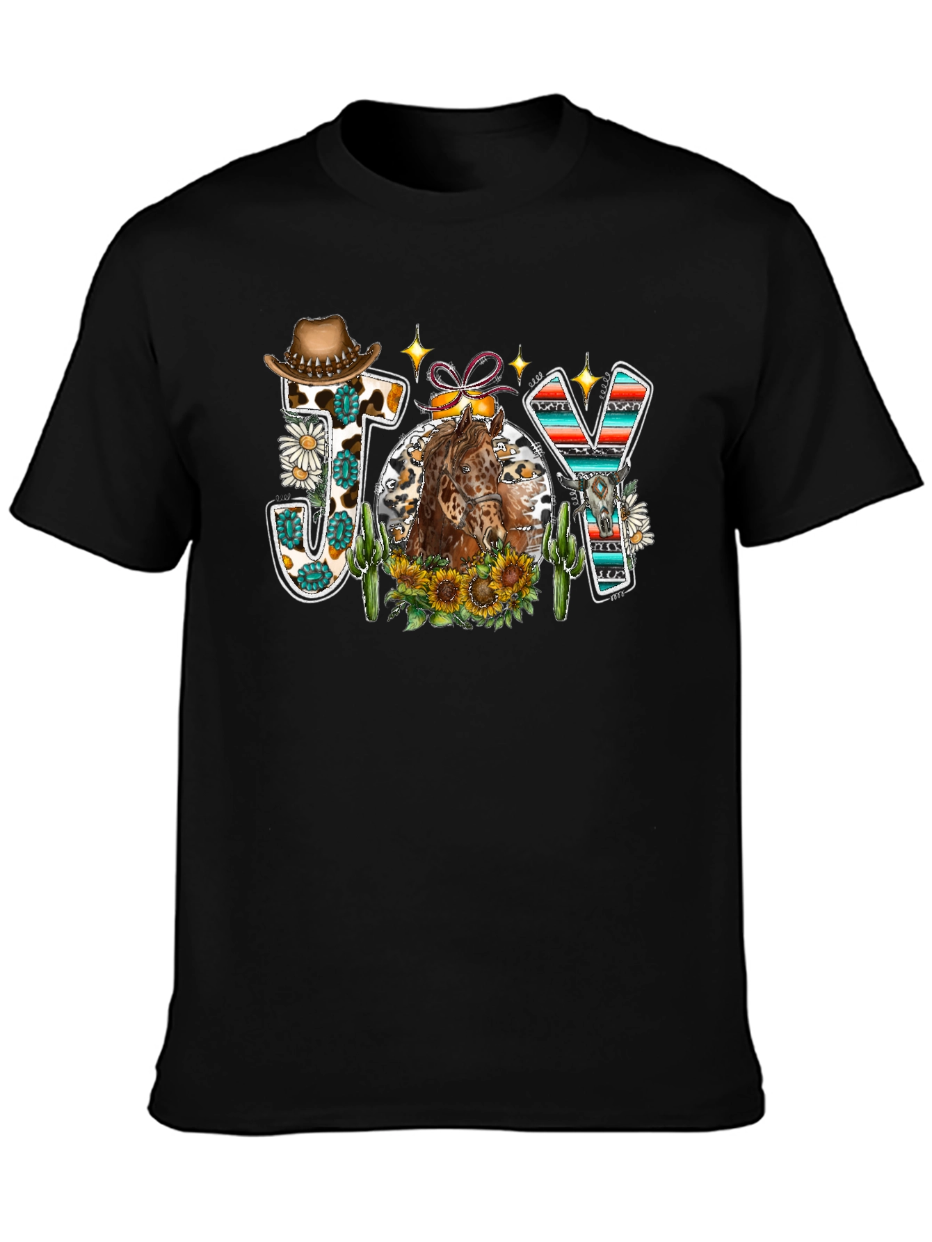 Joy Western Horse Graphic Tee