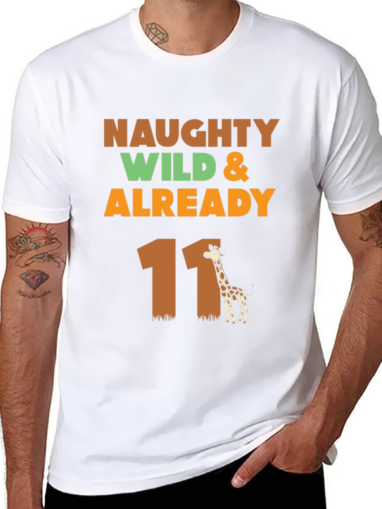 Naughty Wild & Already 11 Giraffe T-Shirt