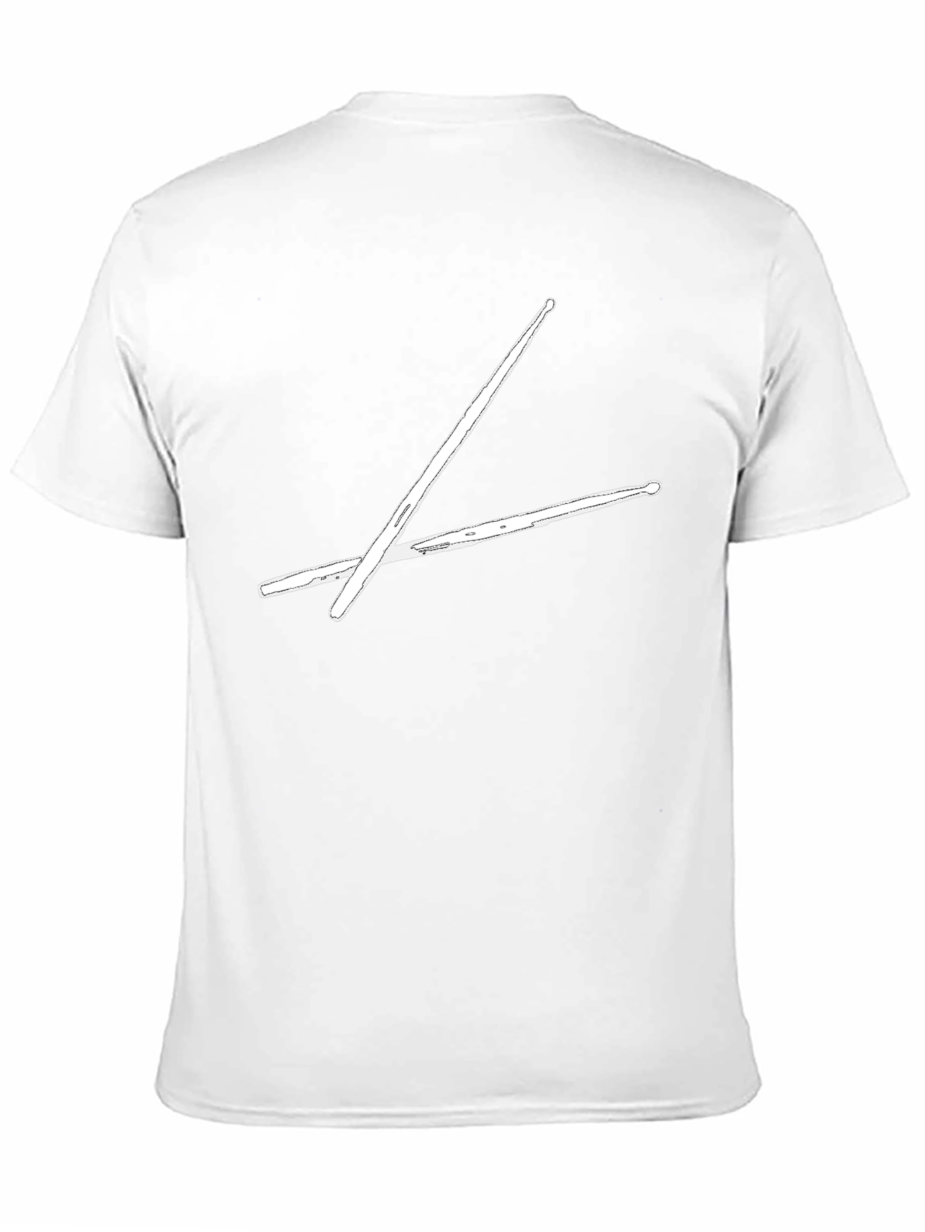 Drummers Tee: Crossed Drumsticks Graphic T-Shirt