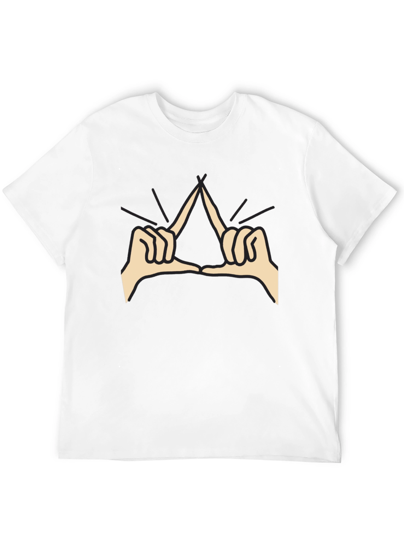 Delta Hand Sign Black T-Shirt