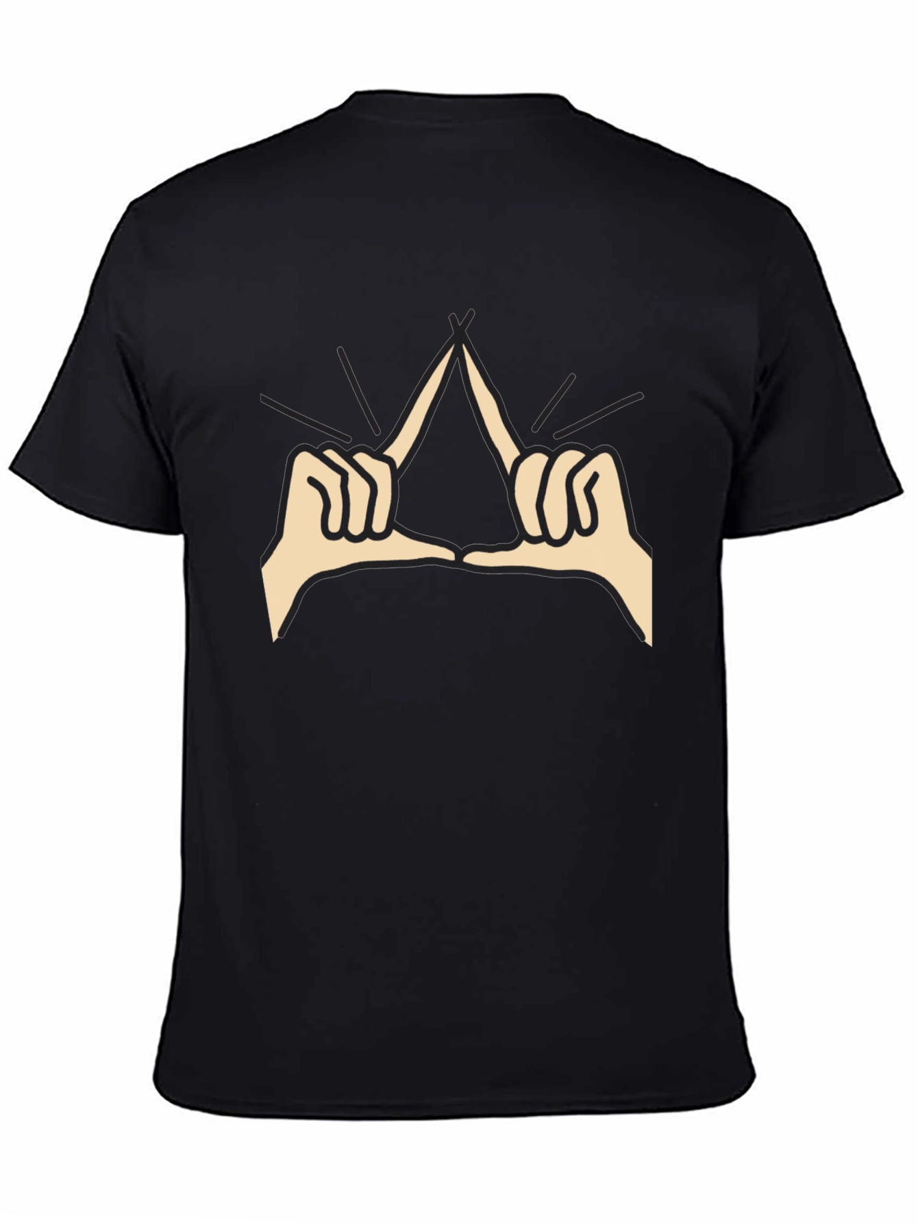 Delta Hand Sign Black T-Shirt