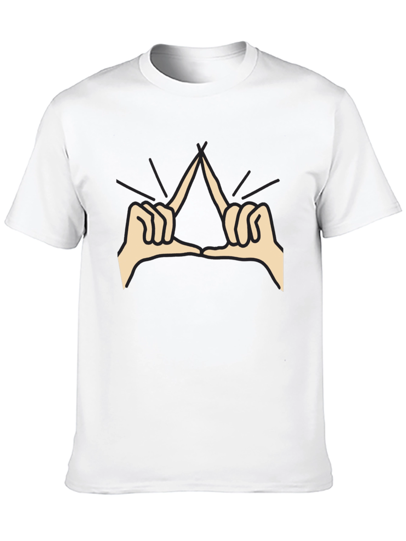 Delta Hand Sign Black T-Shirt