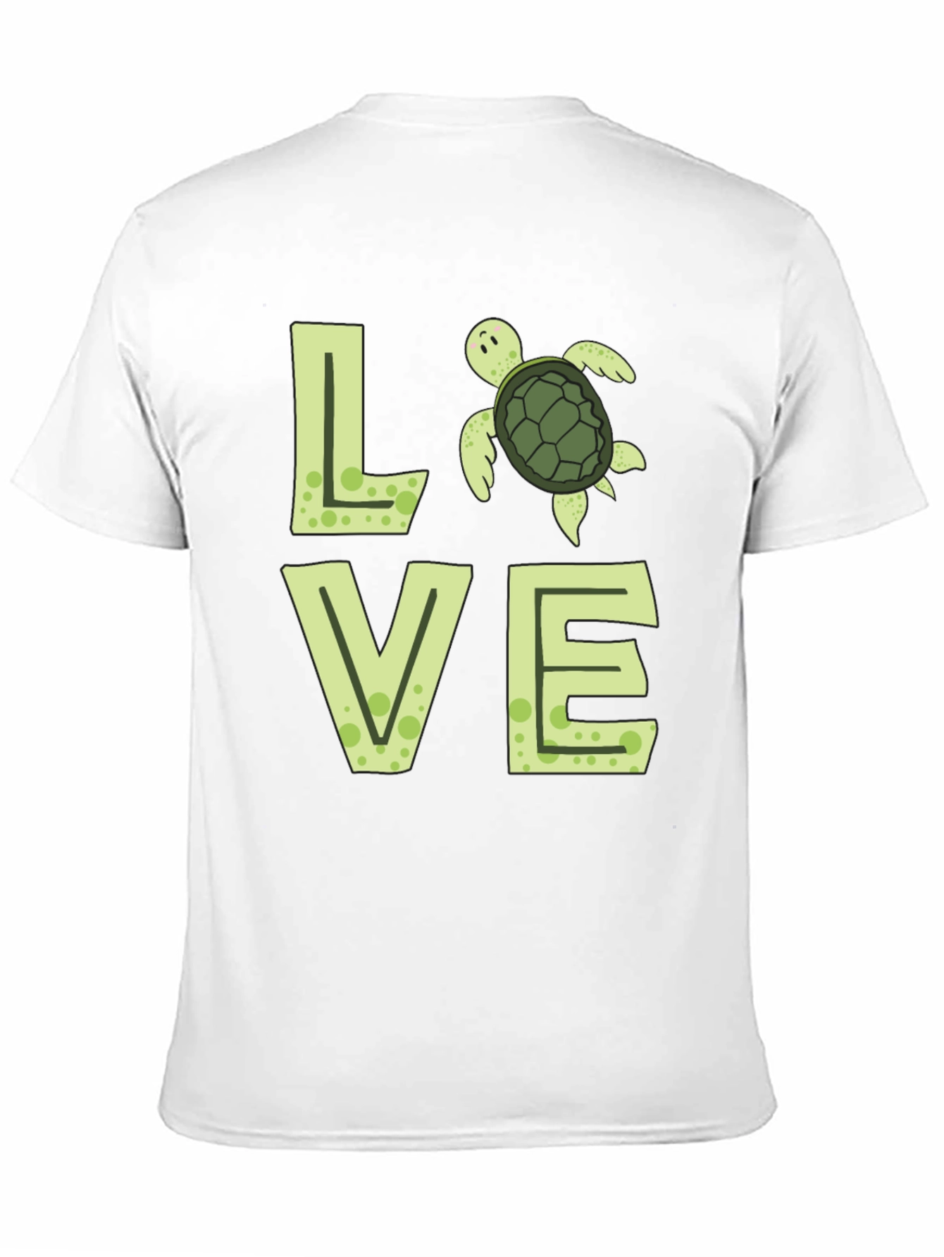 Love Turtle Black Graphic Tee