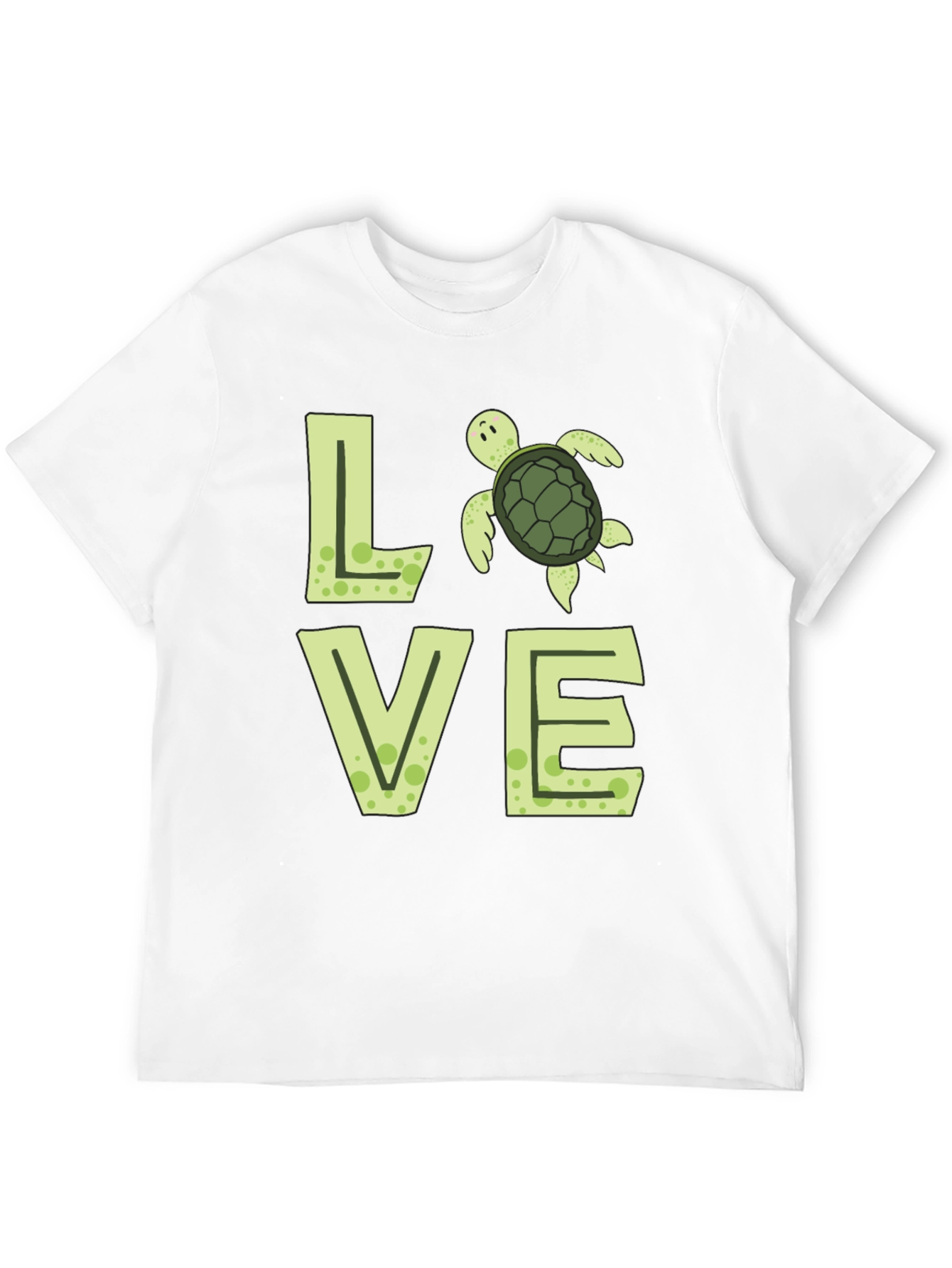 Love Turtle Black Graphic Tee