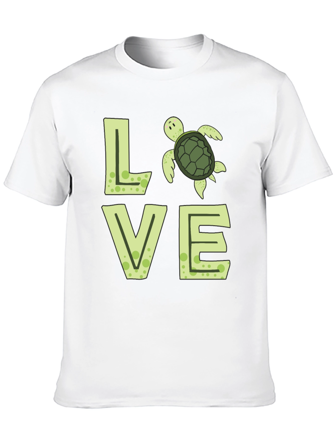 Love Turtle Black Graphic Tee