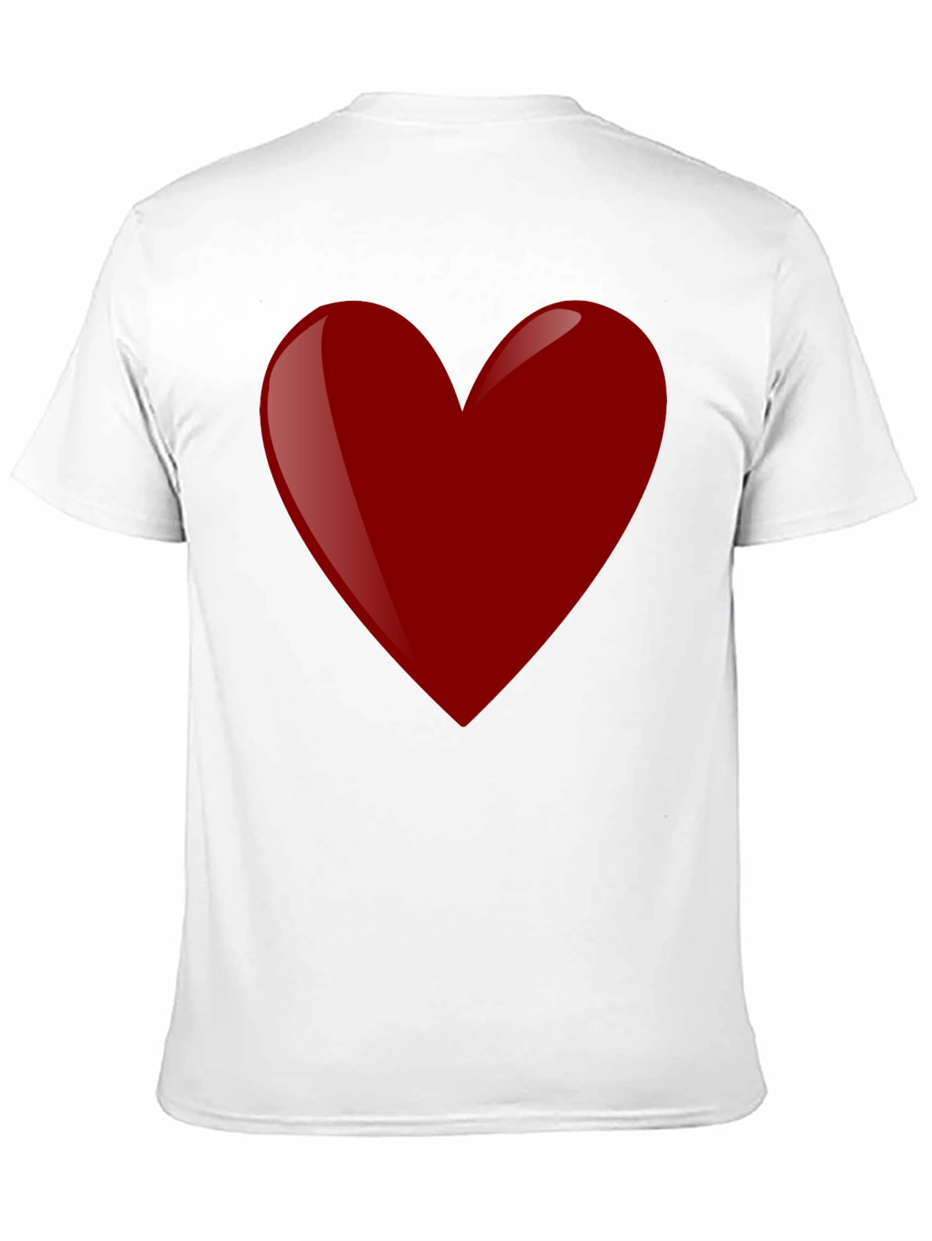 Red Heart Graphic Tee - Black Cotton T-Shirt
