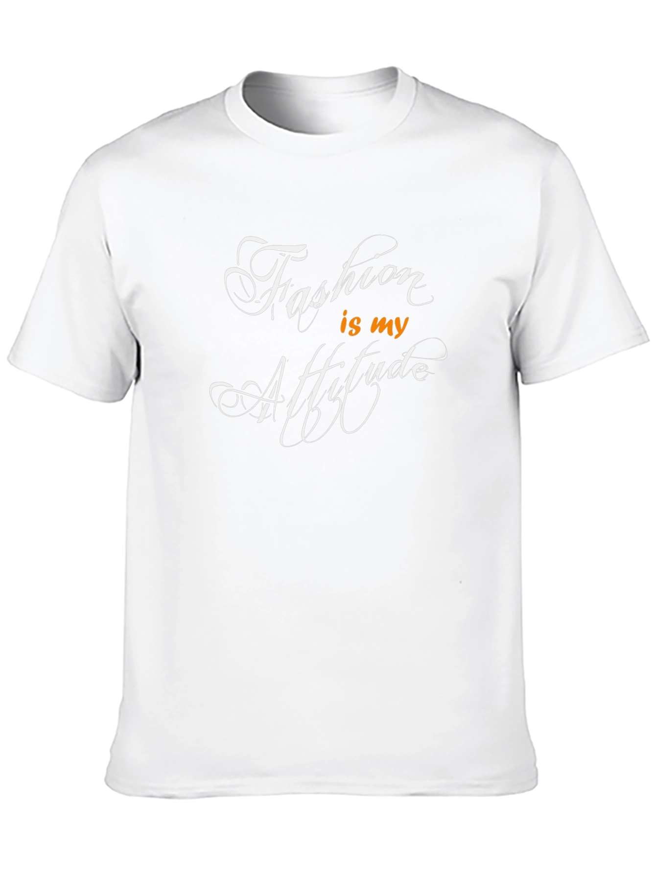 Fashion is my Attitude Black T-Shirt