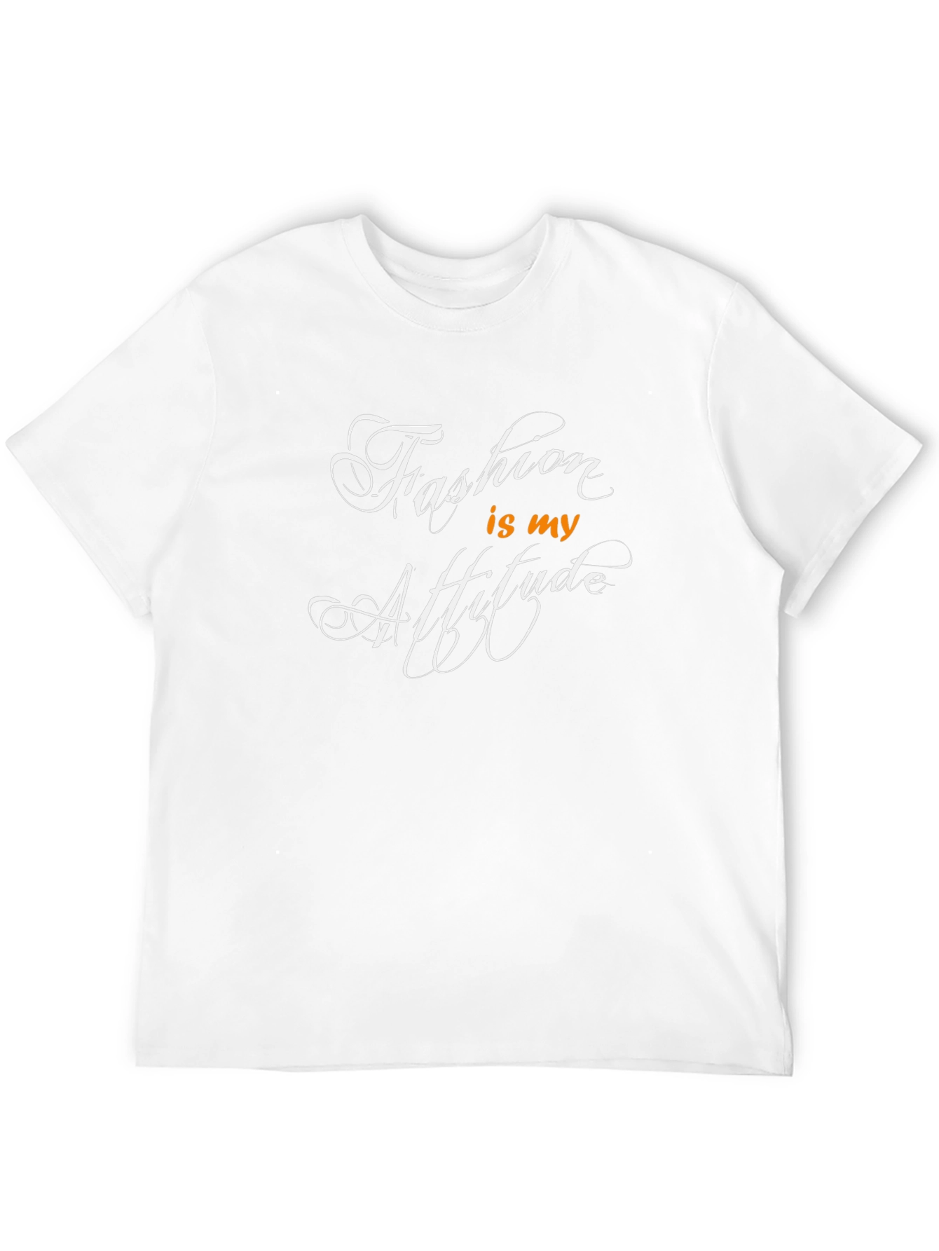 Fashion is my Attitude Black T-Shirt