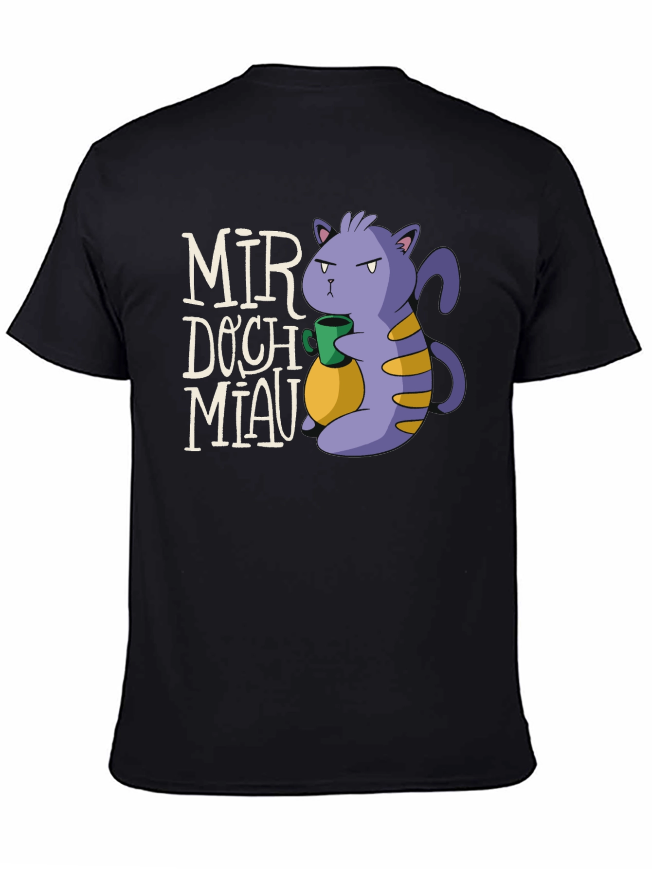 Mir Doch Miau Black T-Shirt