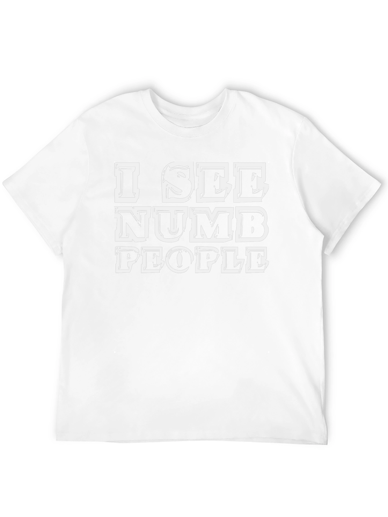 I See Numb People Black Graphic T-Shirt