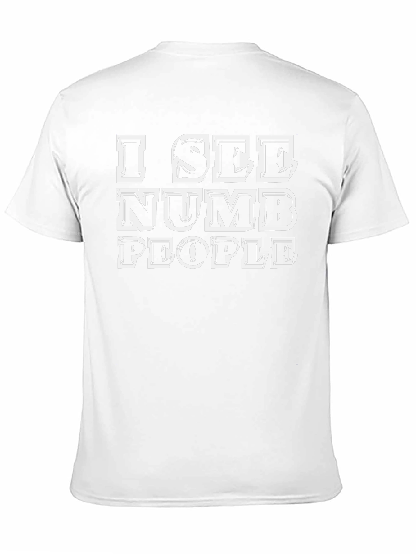 I See Numb People Black Graphic T-Shirt