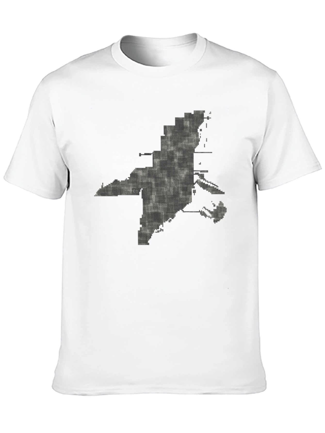 Pixelated State Outline Graphic Tee - Modern Comfort