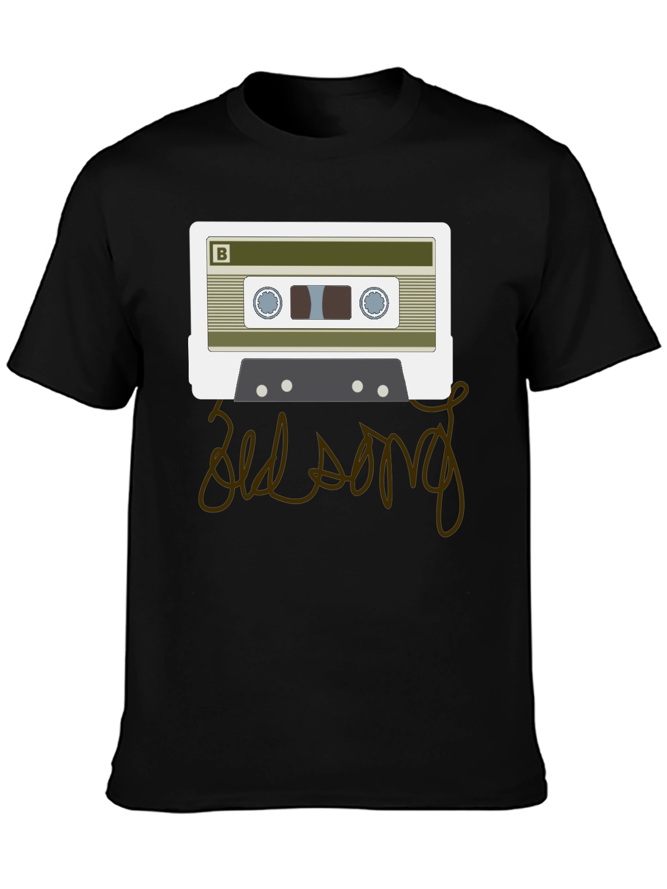 Retro Cassette Tape Old Song Graphic T-Shirt