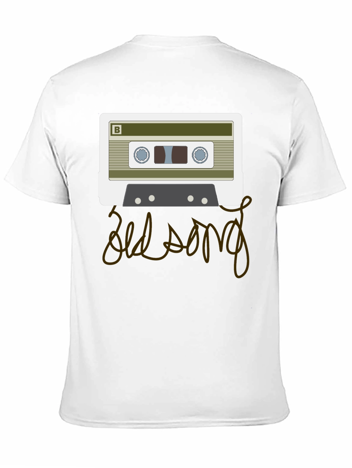 Retro Cassette Tape Old Song Graphic T-Shirt