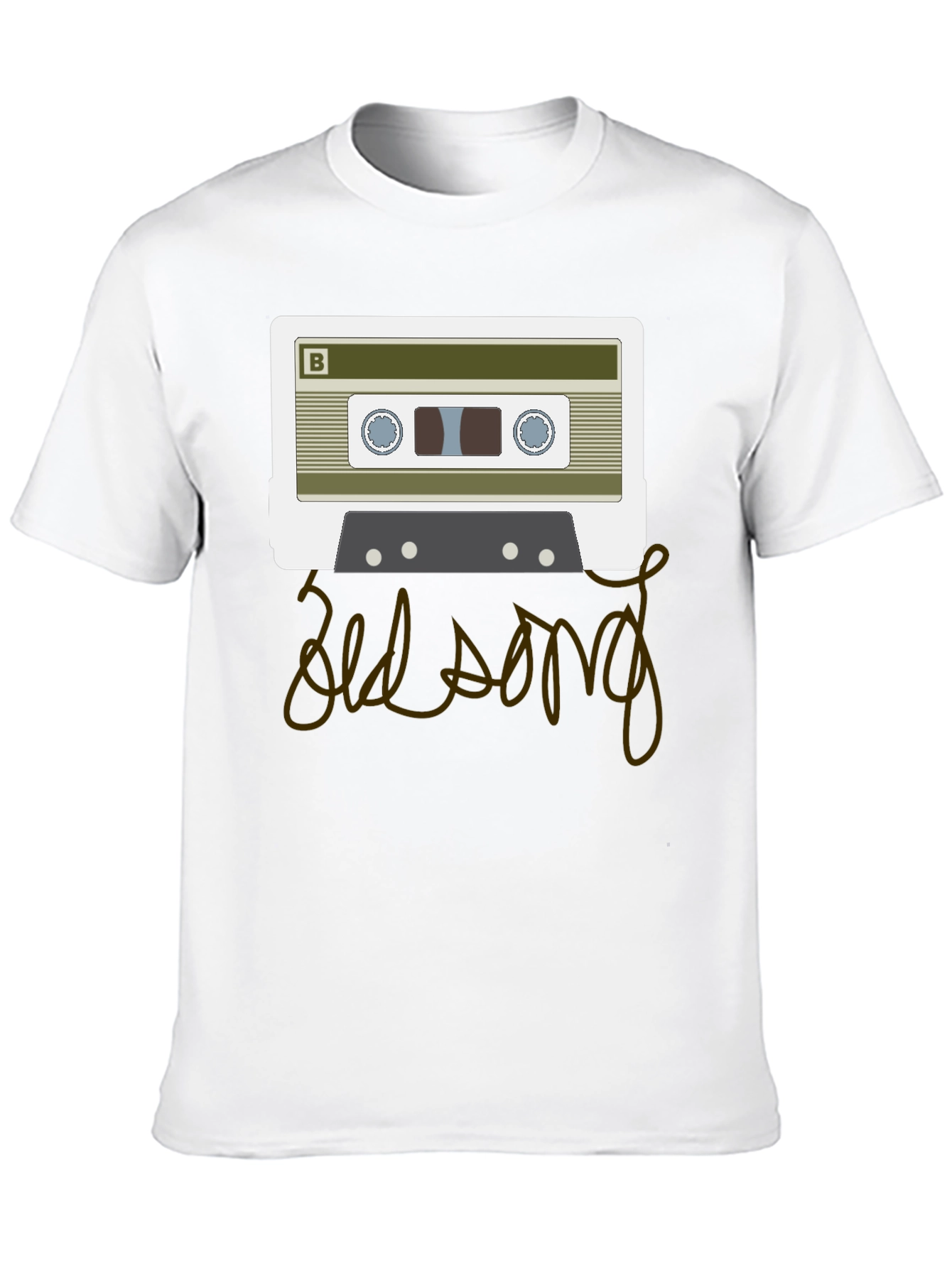 Retro Cassette Tape Old Song Graphic T-Shirt