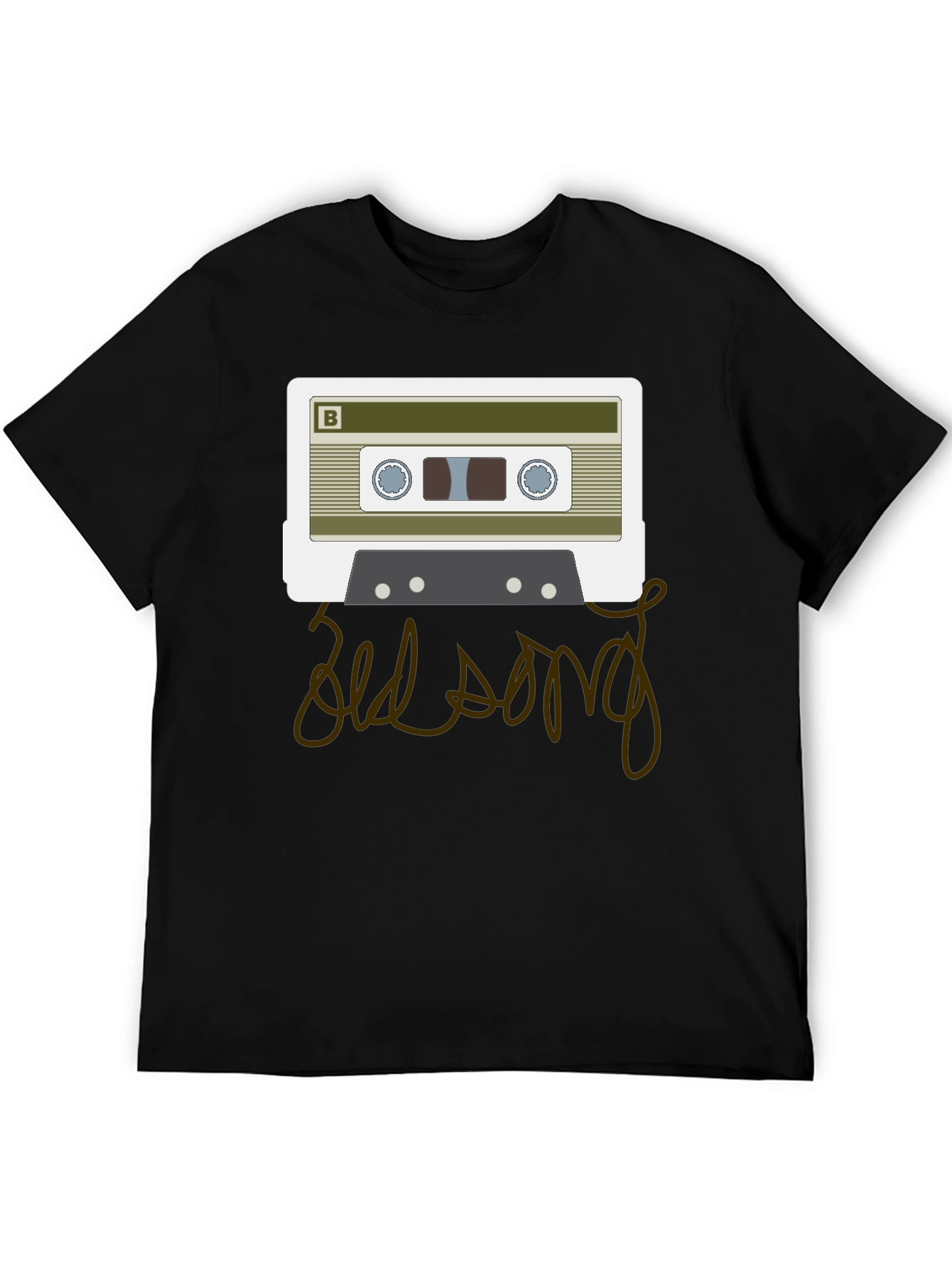 Retro Cassette Tape Old Song Graphic T-Shirt