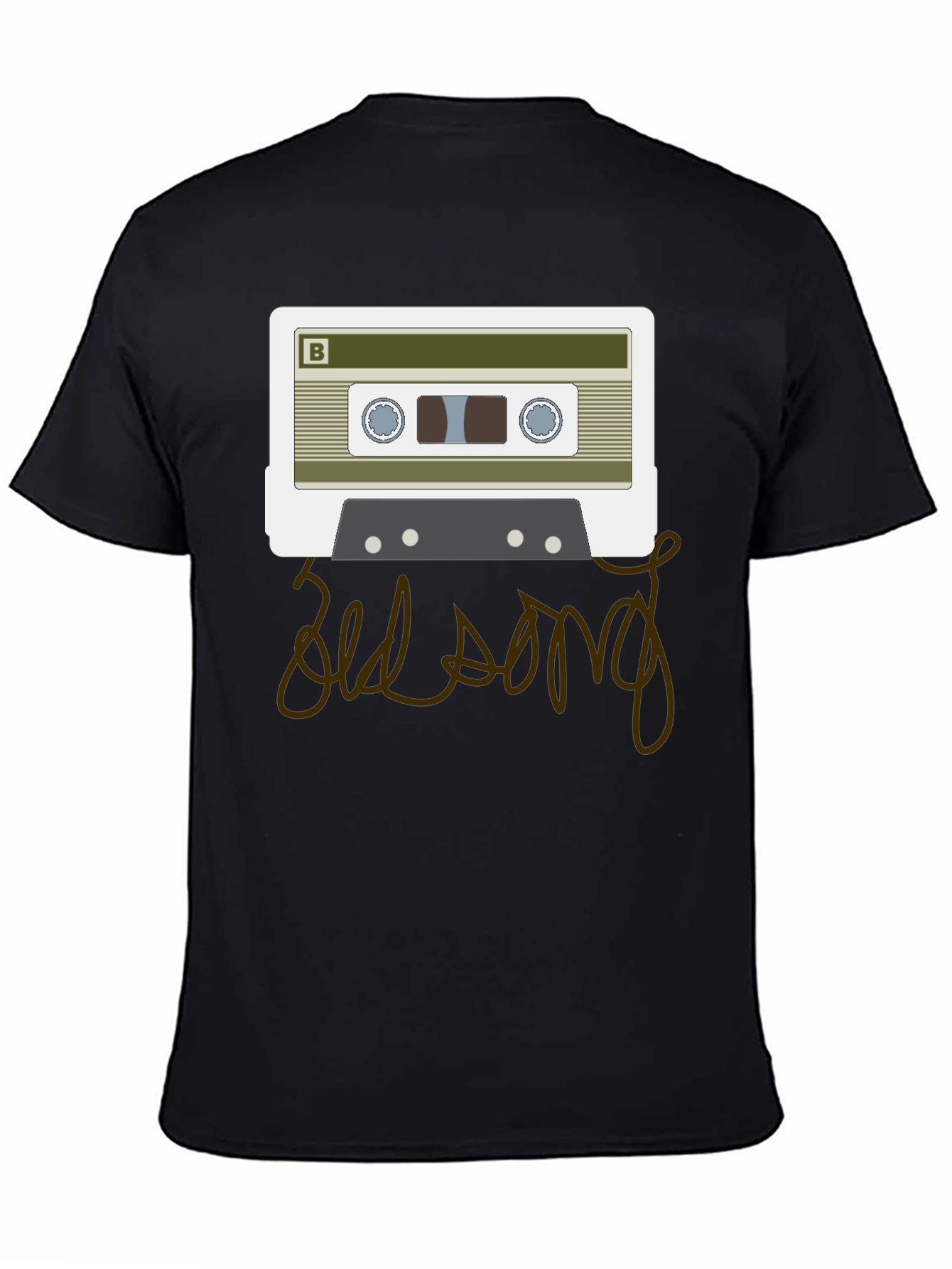 Retro Cassette Tape Old Song Graphic T-Shirt