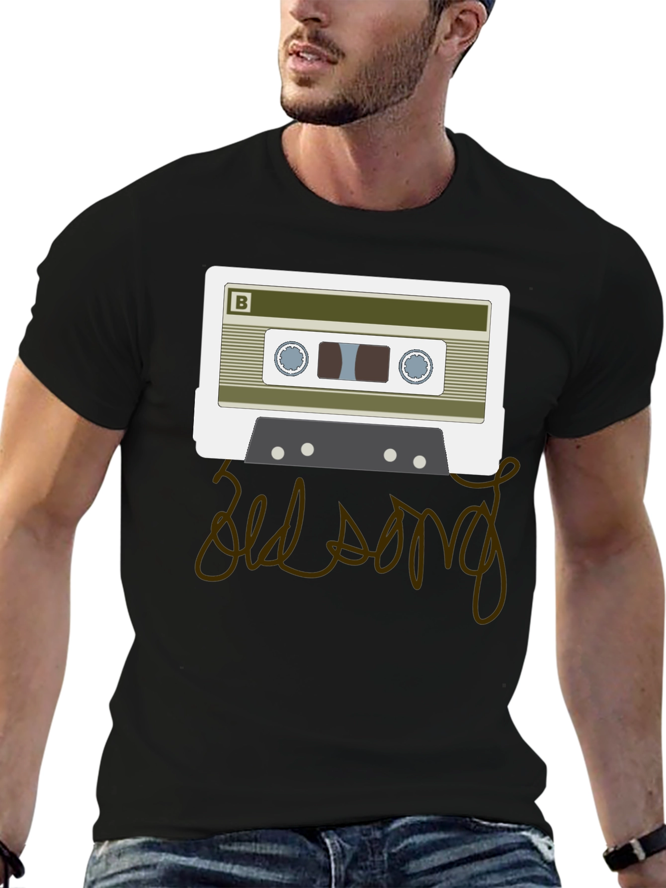 Retro Cassette Tape Old Song Graphic T-Shirt