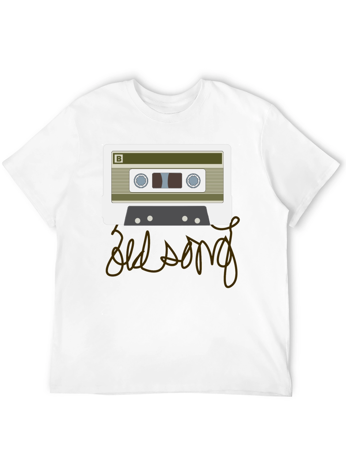 Retro Cassette Tape Old Song Graphic T-Shirt