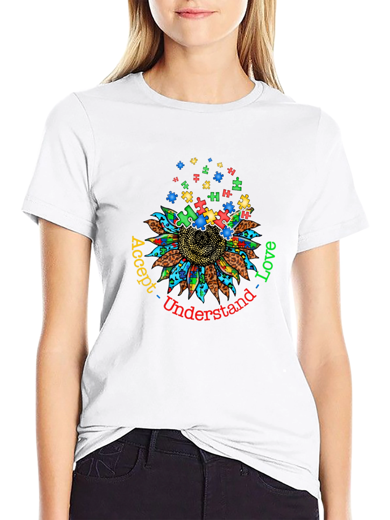 Autism Awareness Sunflower T-Shirt