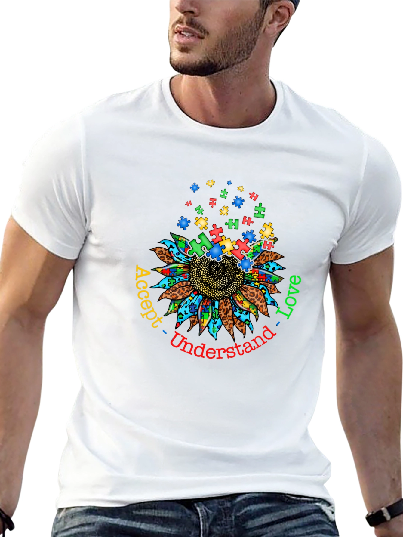 Autism Awareness Sunflower T-Shirt